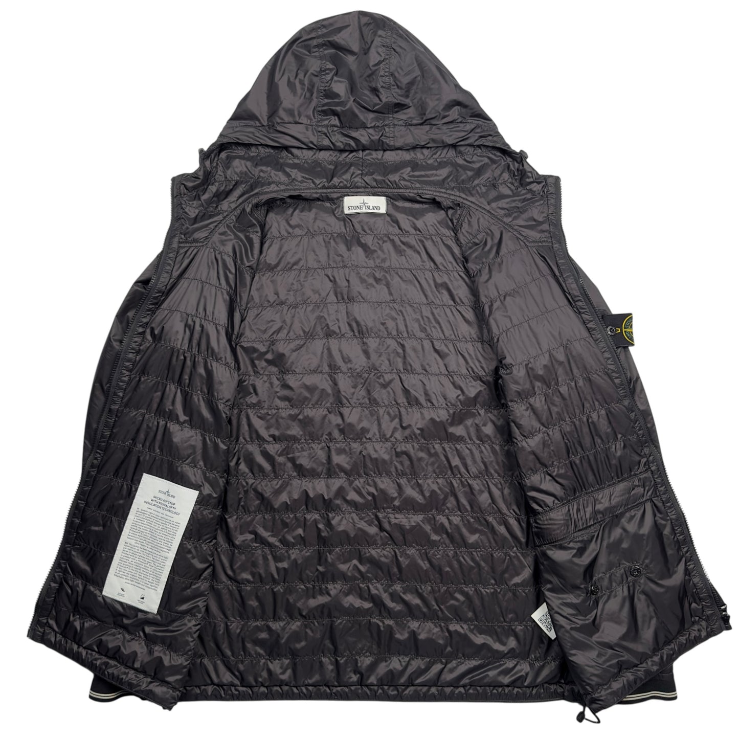 A/W 15 Stone Island Micro Rip Stop with Primaloft Insulation Packable Jacket - Black