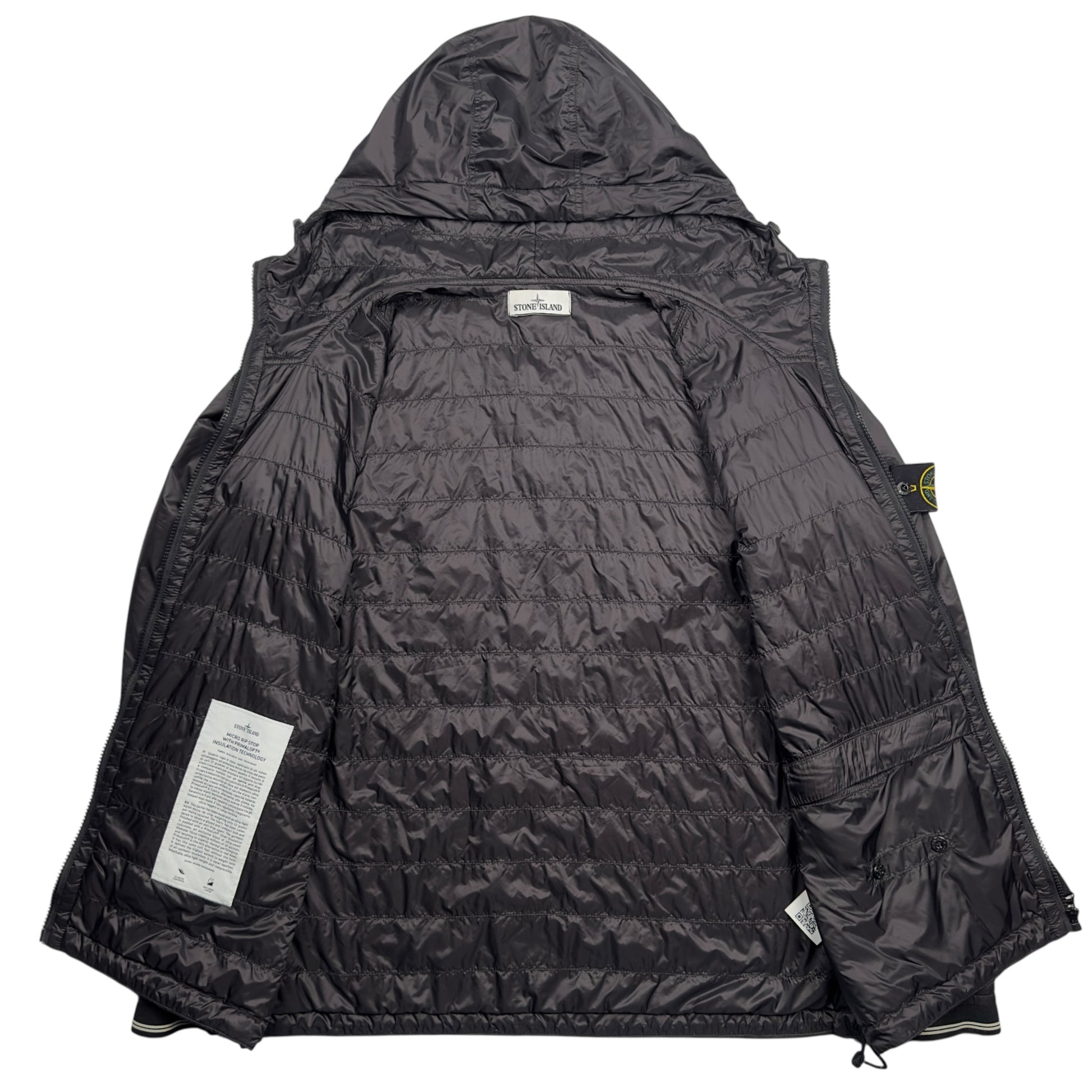 A/W 15 Stone Island Micro Rip Stop with Primaloft Insulation Packable Jacket - Black