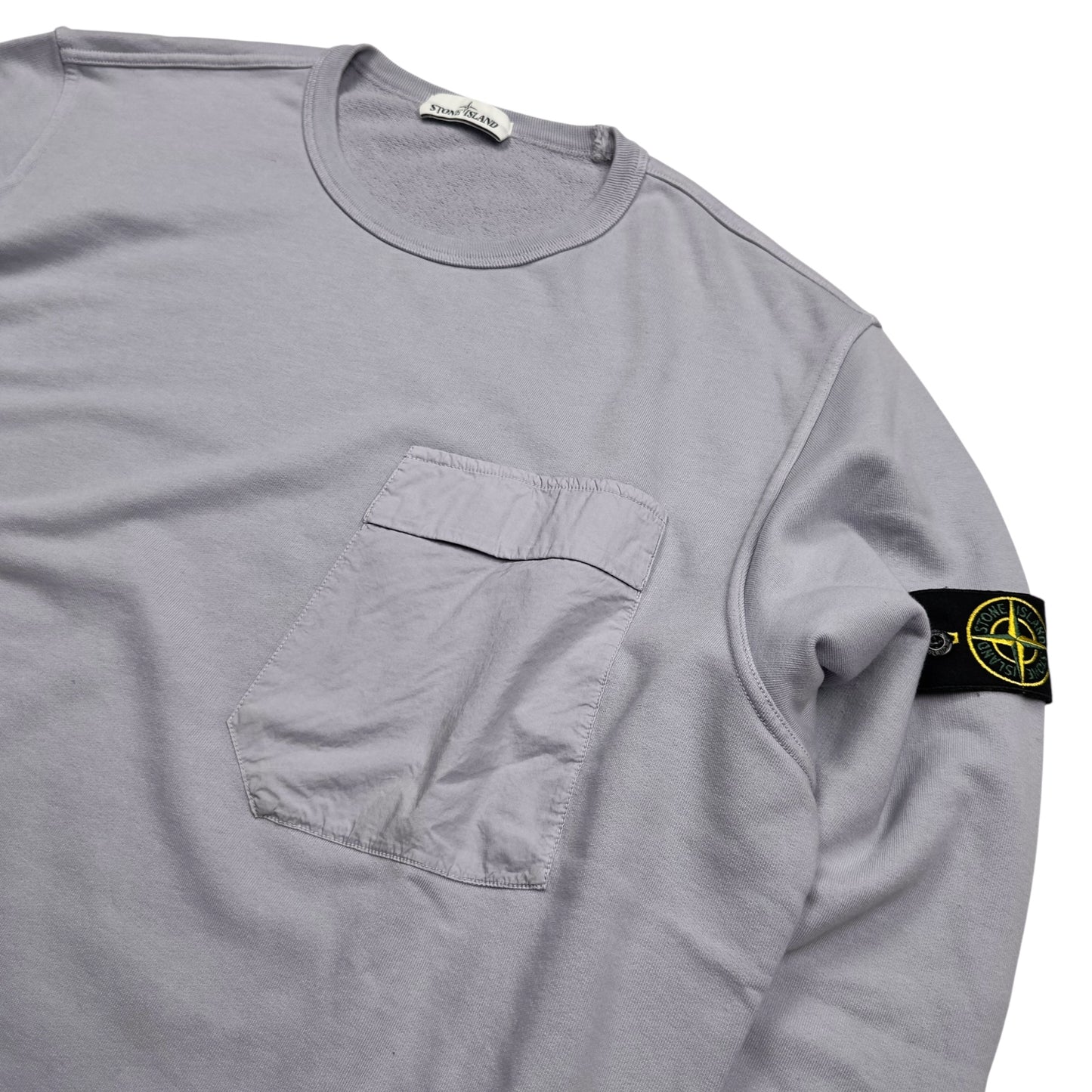 S/S 18 Stone Island Pocket Crewneck Sweater - Lavender
