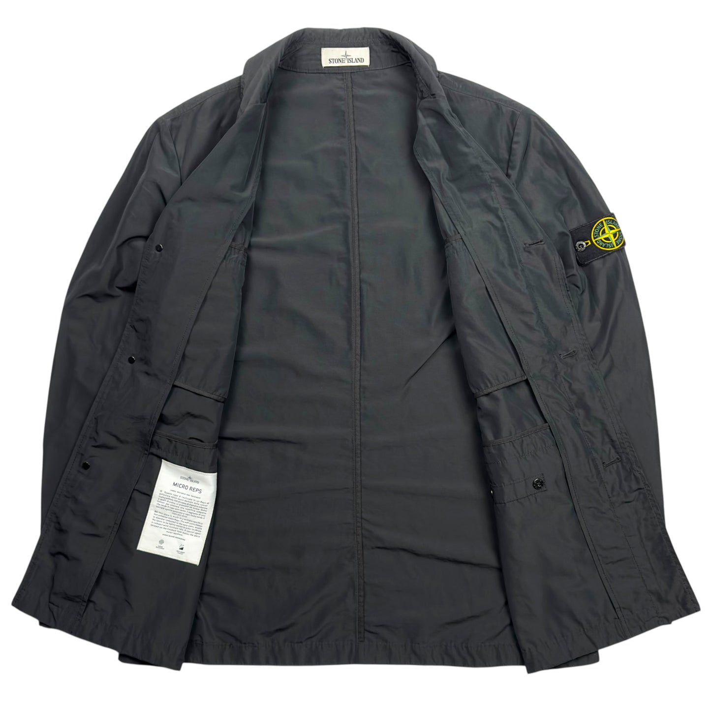 S/S 20 Stone Island Micro Reps Jacket - Black