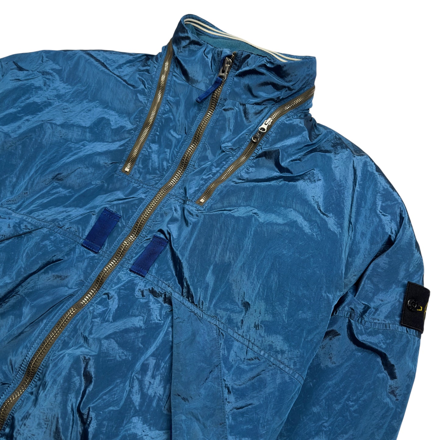 A/W 10 Stone Island Nylon Metal Bomber Jacket - Blue