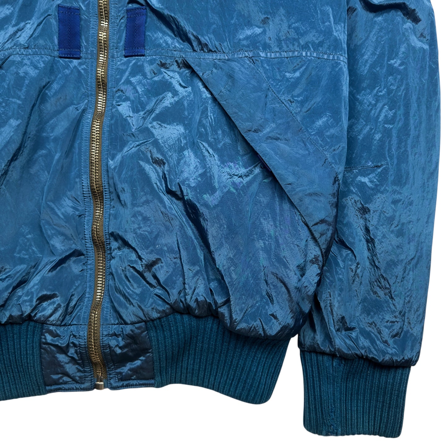 A/W 10 Stone Island Nylon Metal Bomber Jacket - Blue