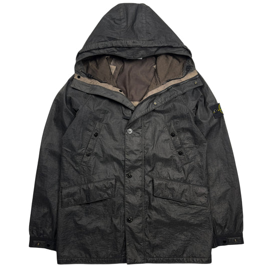 S/S 11 Stone Island Nylon Parka Jacket - Brown