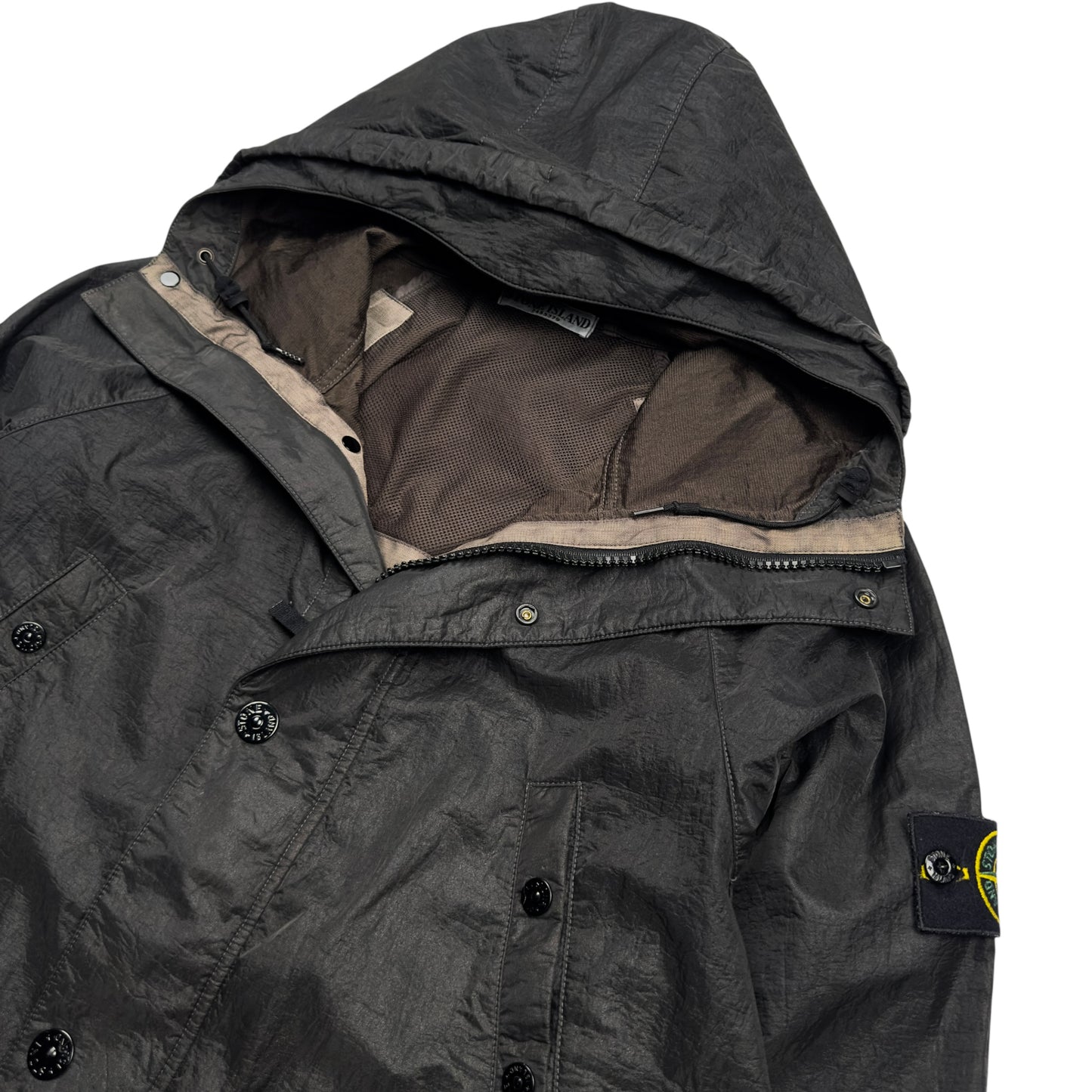 S/S 11 Stone Island Nylon Parka Jacket - Brown