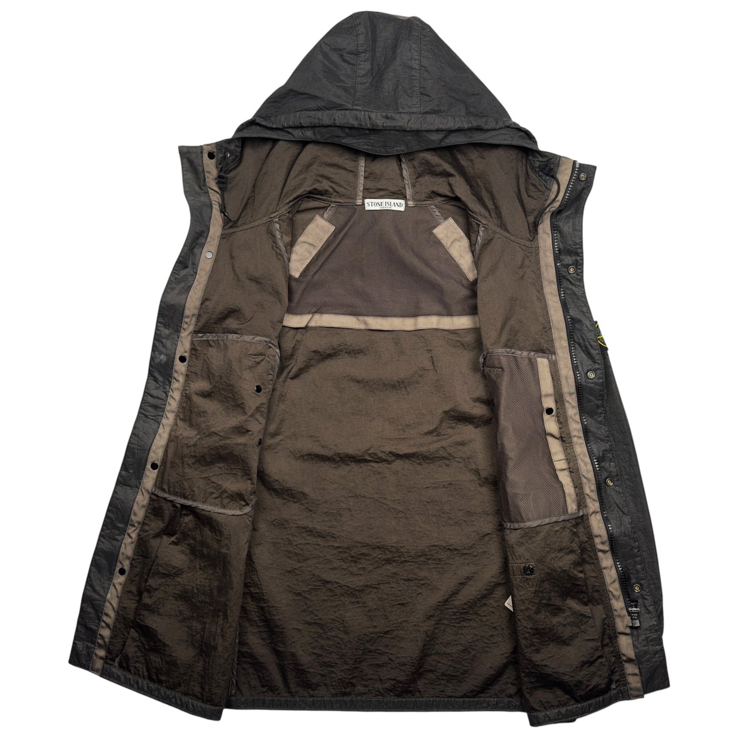 S/S 11 Stone Island Nylon Parka Jacket - Brown