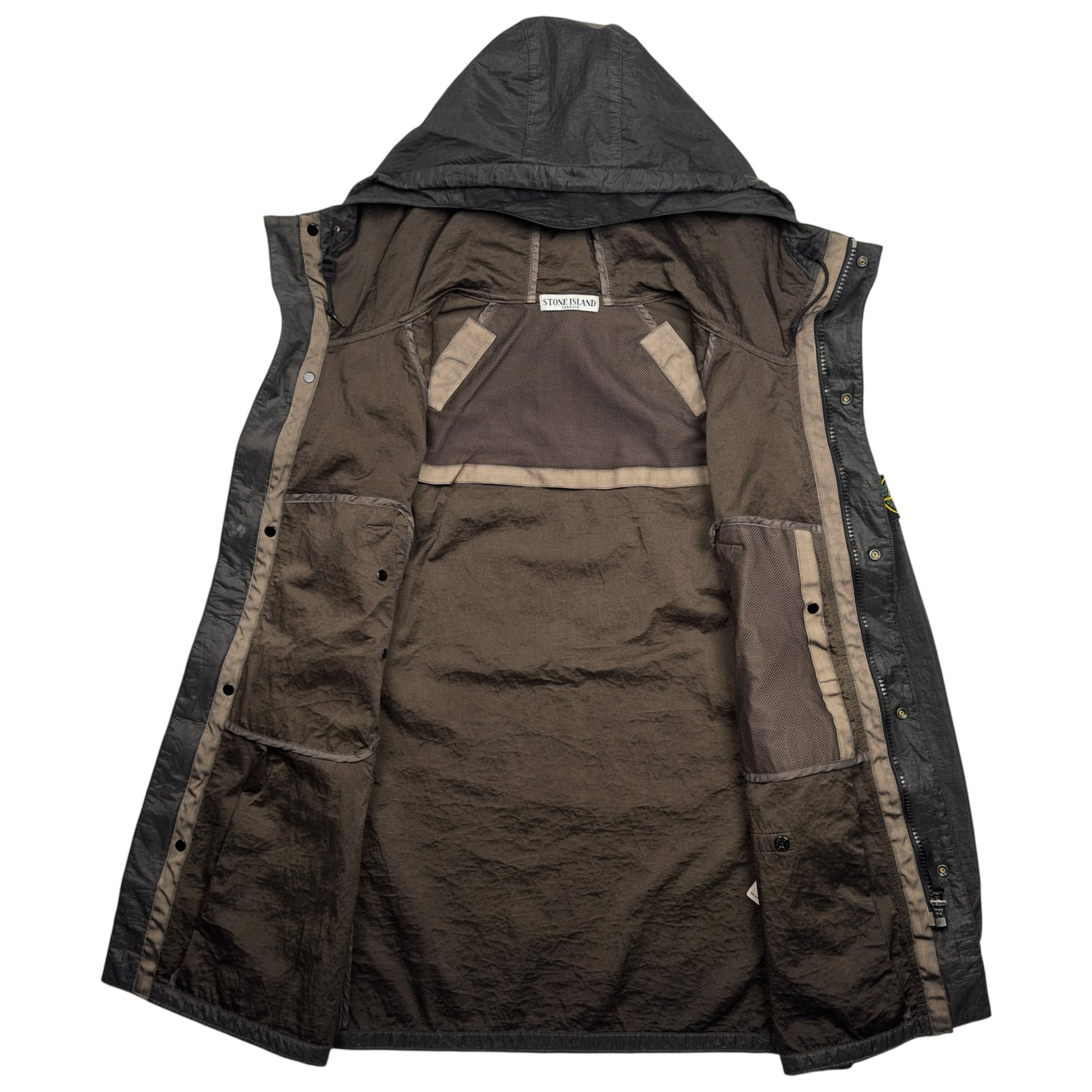 S/S 11 Stone Island Nylon Parka Jacket - Brown