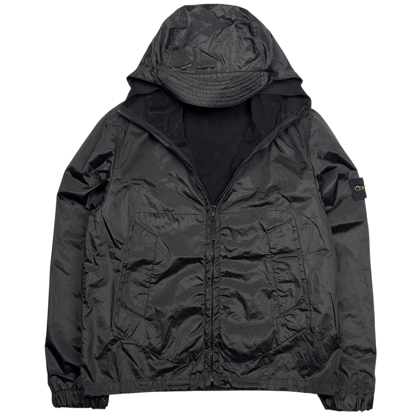 A/W 07 Stone Island Nylon Metal Flock Jacket - Black