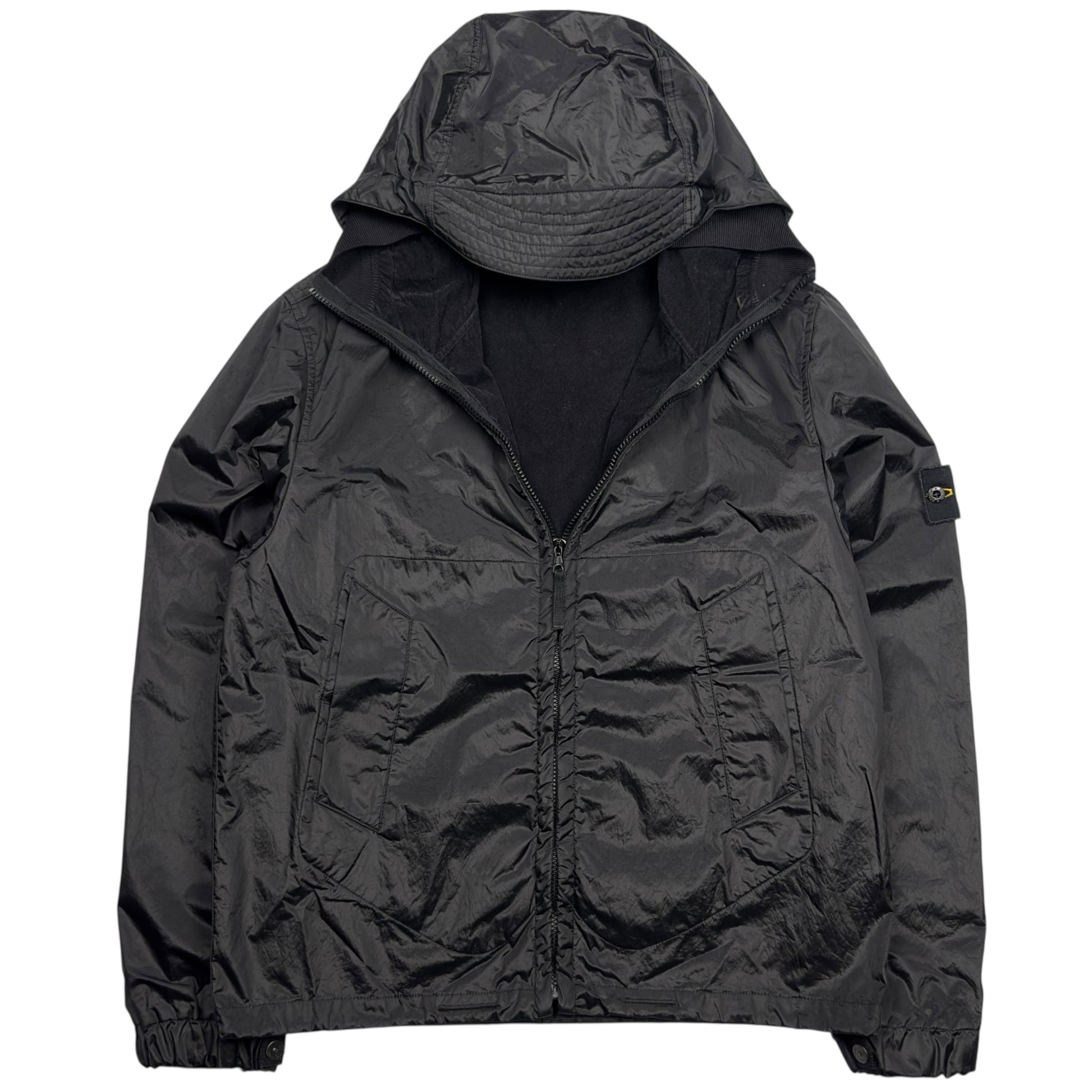 A/W 07 Stone Island Nylon Metal Flock Jacket - Black