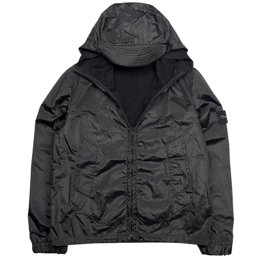 A/W 07 Stone Island Nylon Metal Flock Jacket - Black