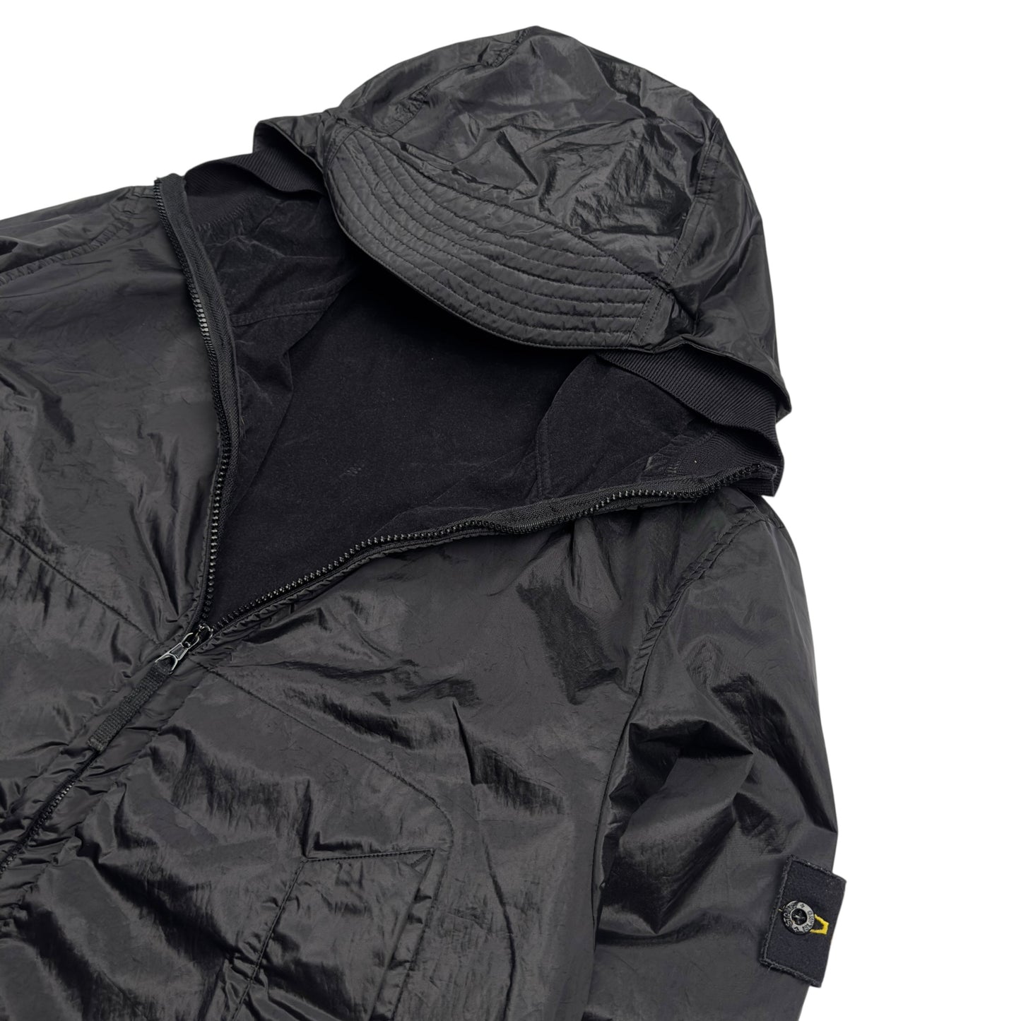 A/W 07 Stone Island Nylon Metal Flock Jacket - Black