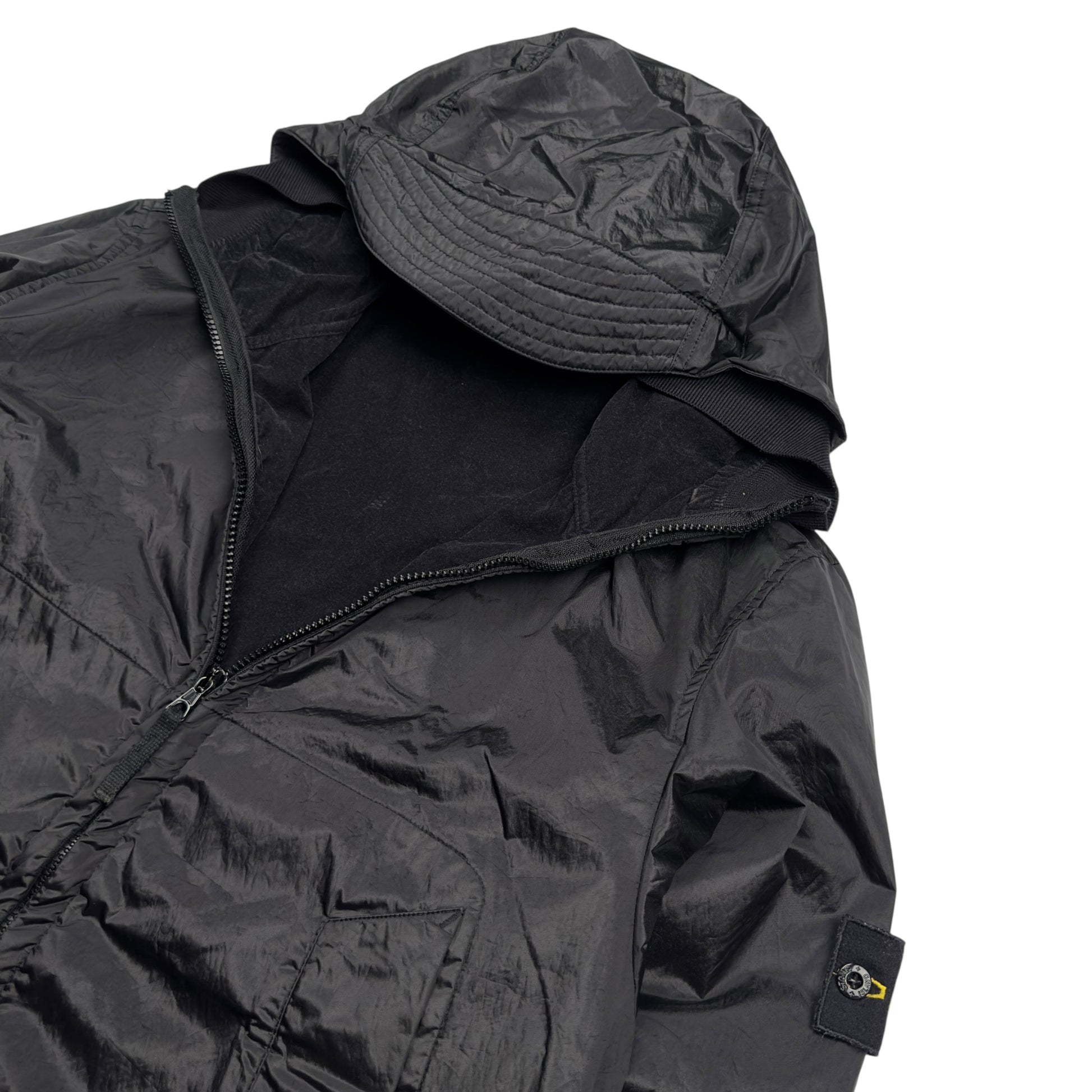 A/W 07 Stone Island Nylon Metal Flock Jacket - Black