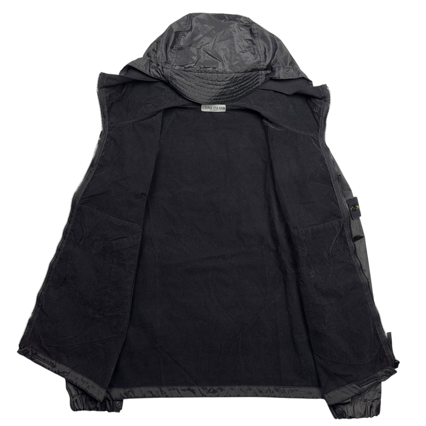 A/W 07 Stone Island Nylon Metal Flock Jacket - Black