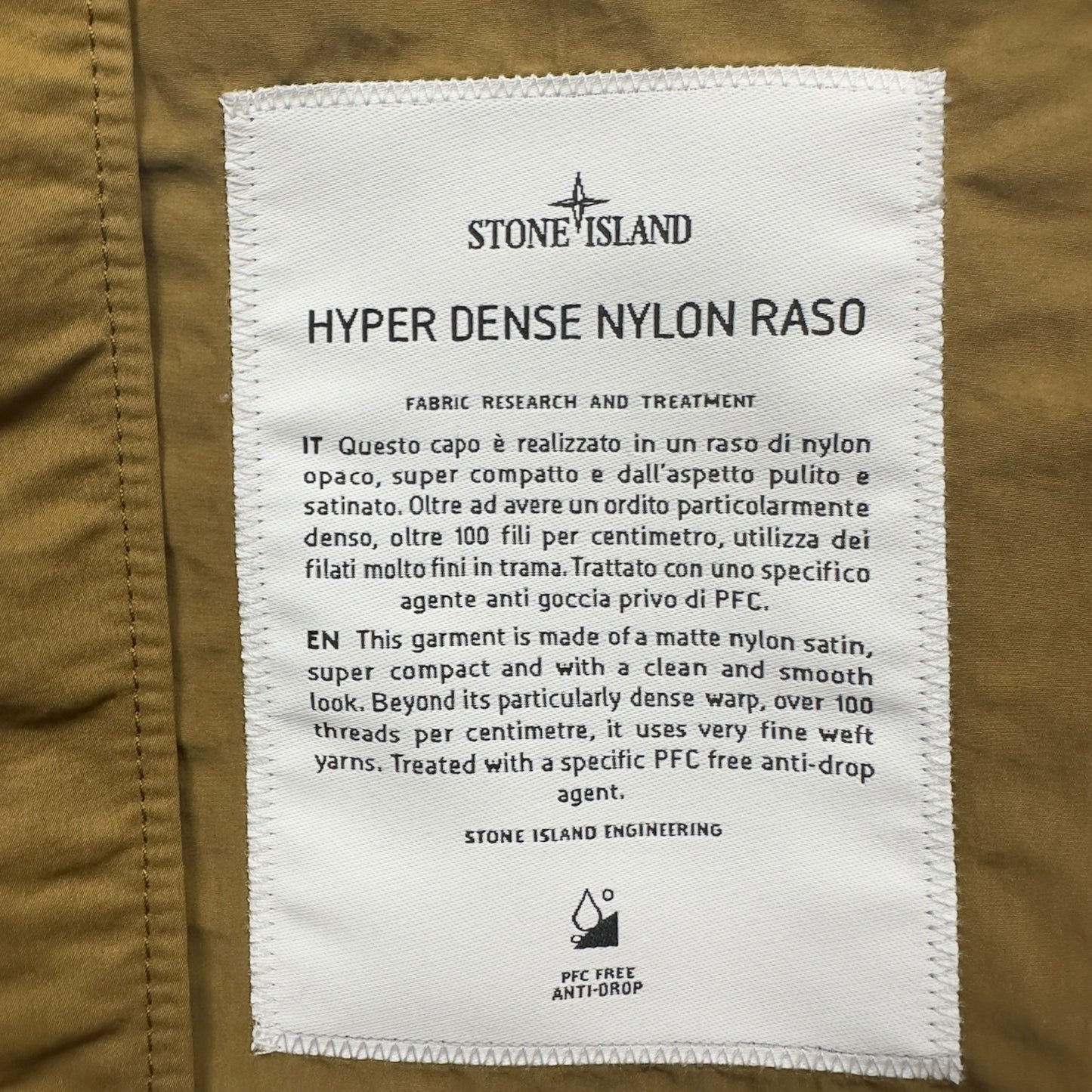 S/S 23 Stone Island Hyper Dense Nylon Raso Hooded Jacket