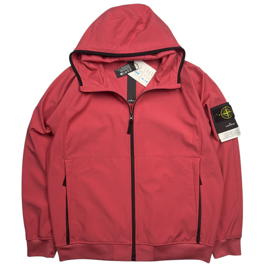 S/S 23 Stone Island Light Soft Shell-R Jacket with e-dye Technology - Pink