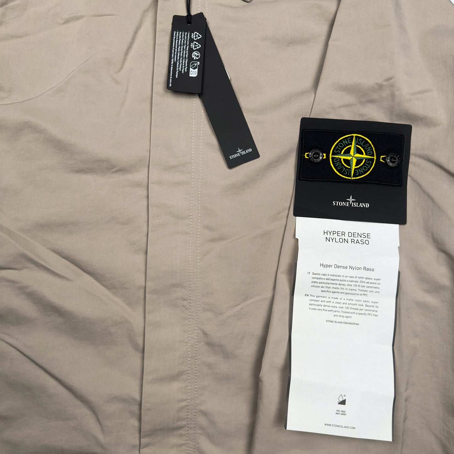 S/S 23 Stone Island Hyper Dense Nylon Raso Car Coat