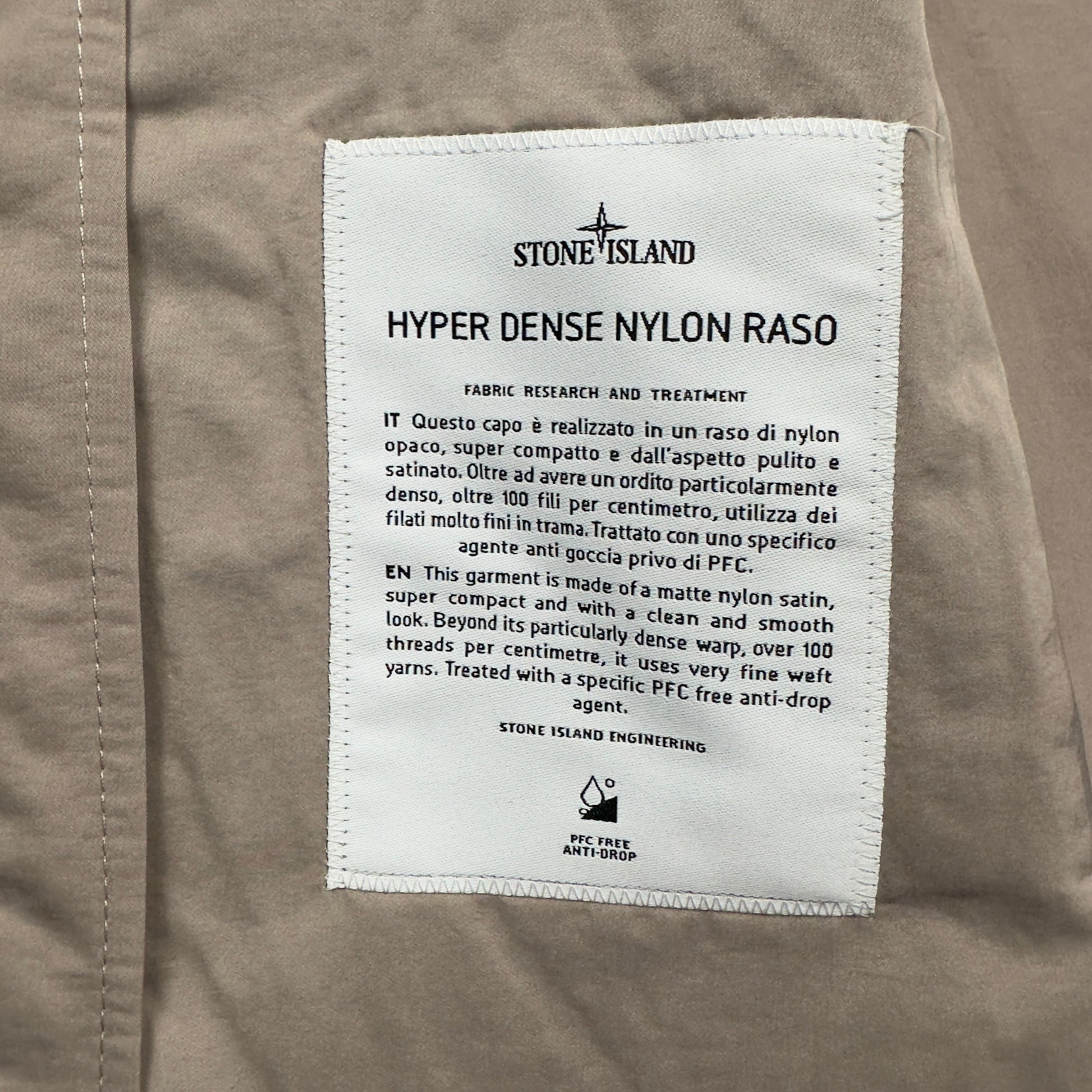 S/S 23 Stone Island Hyper Dense Nylon Raso Car Coat