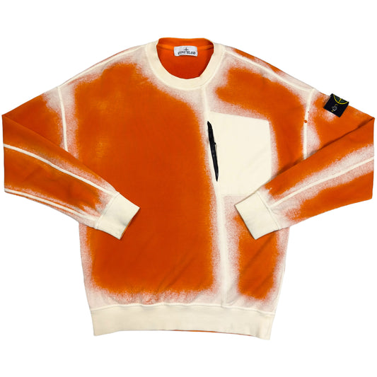 S/S 23 Stone Island Hand Sprayed Cotton Sweater