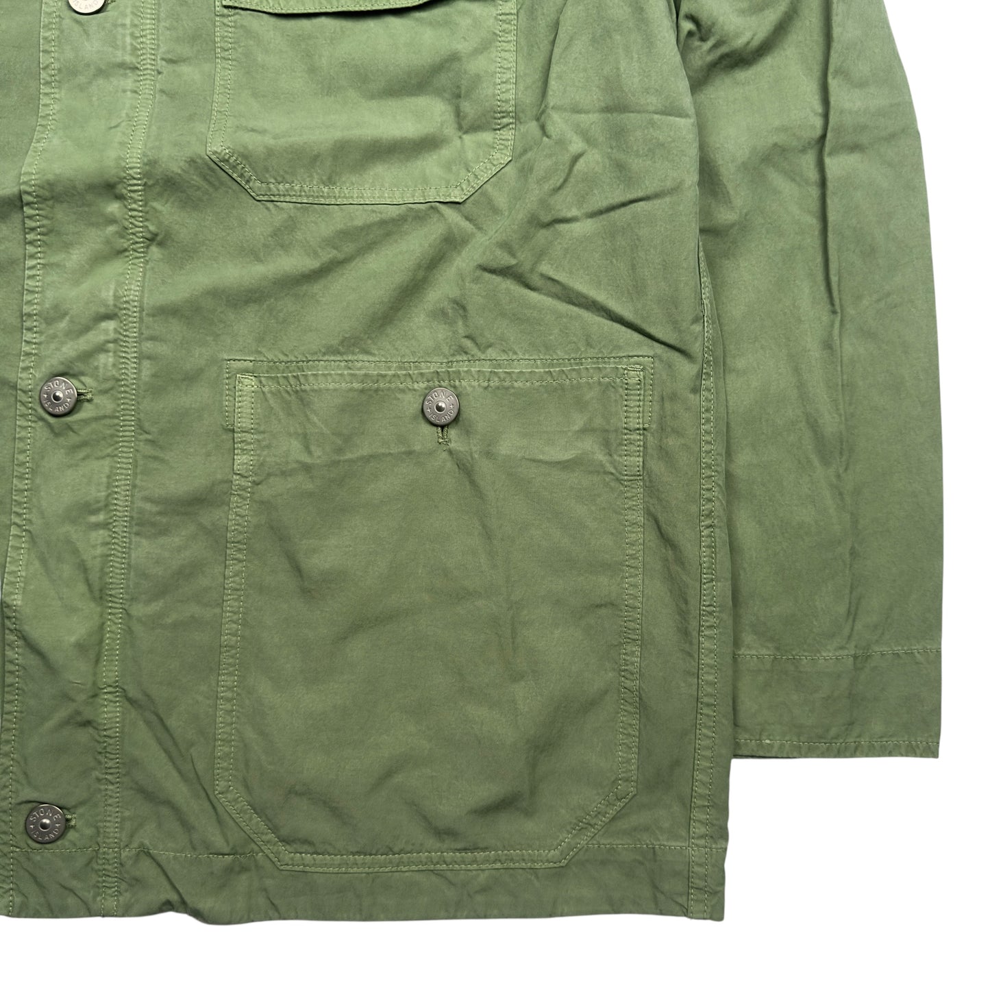 S/S 23 Stone Island Cupro Cotton Twill Jacket - Sage