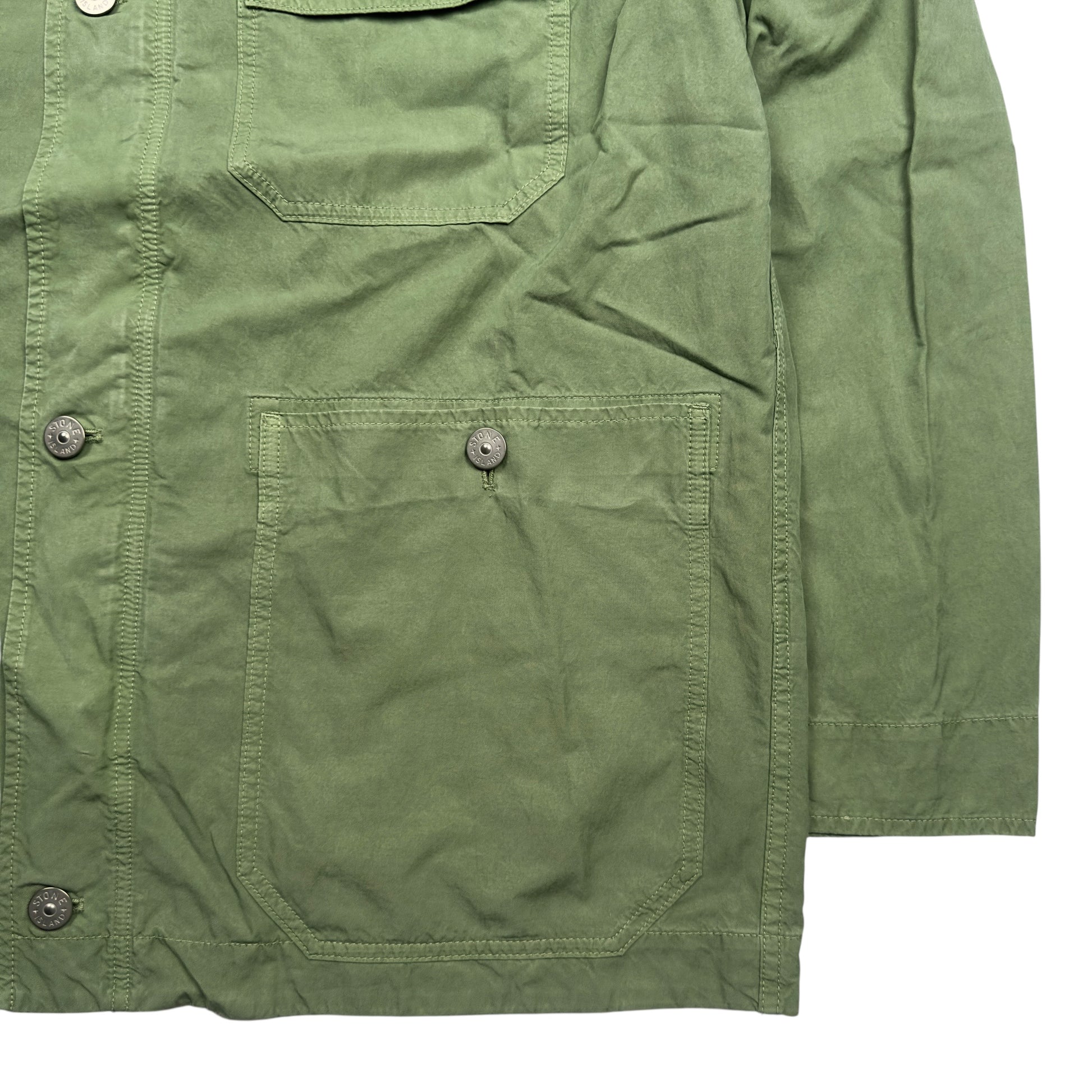 S/S 23 Stone Island Cupro Cotton Twill Jacket - Sage