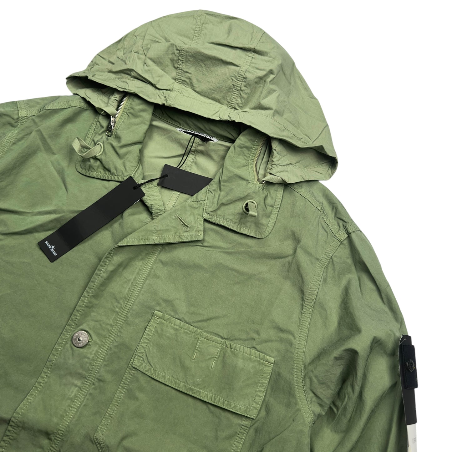 S/S 23 Stone Island Cupro Cotton Twill Jacket - Sage