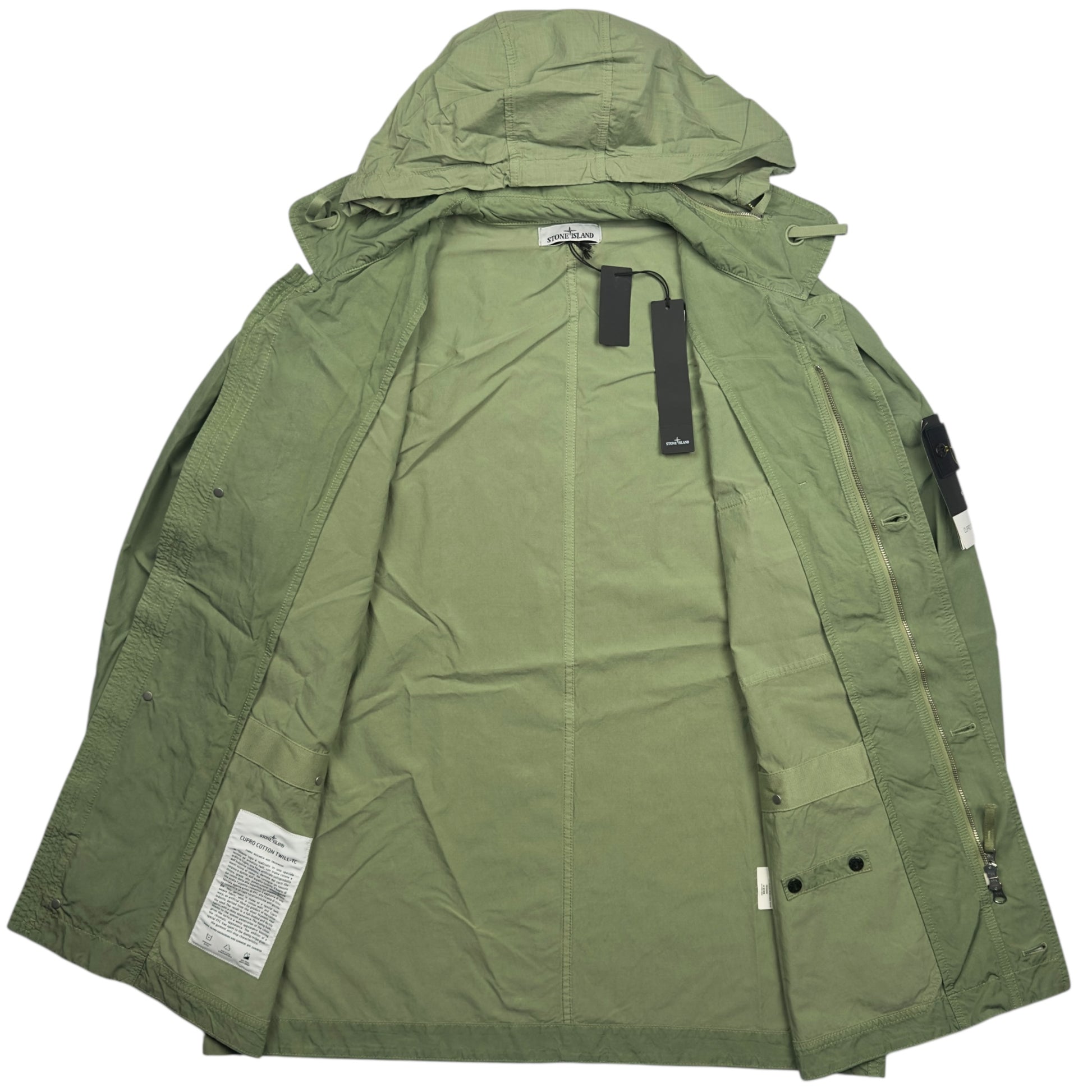 S/S 23 Stone Island Cupro Cotton Twill Jacket - Sage
