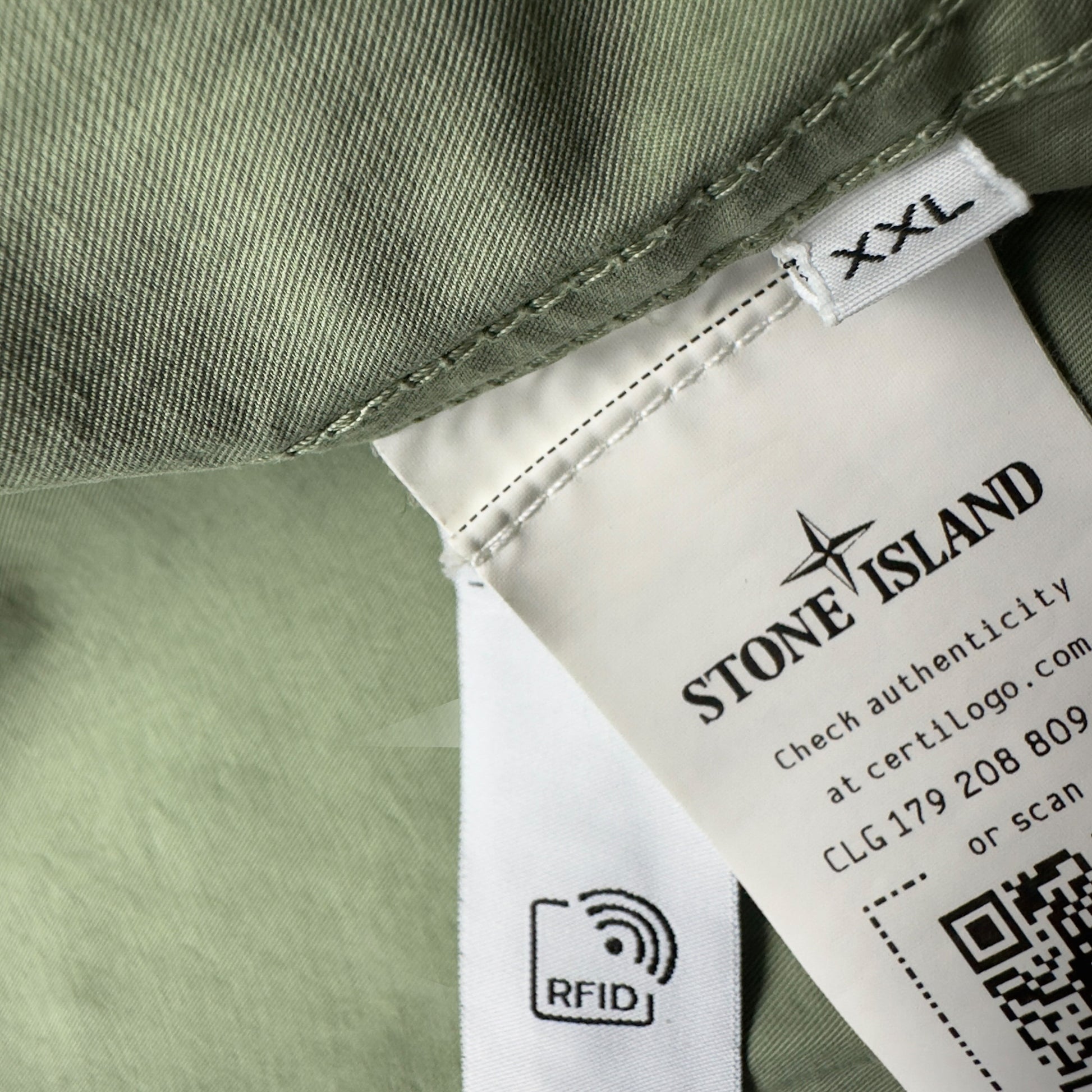 S/S 23 Stone Island Cupro Cotton Twill Jacket - Sage