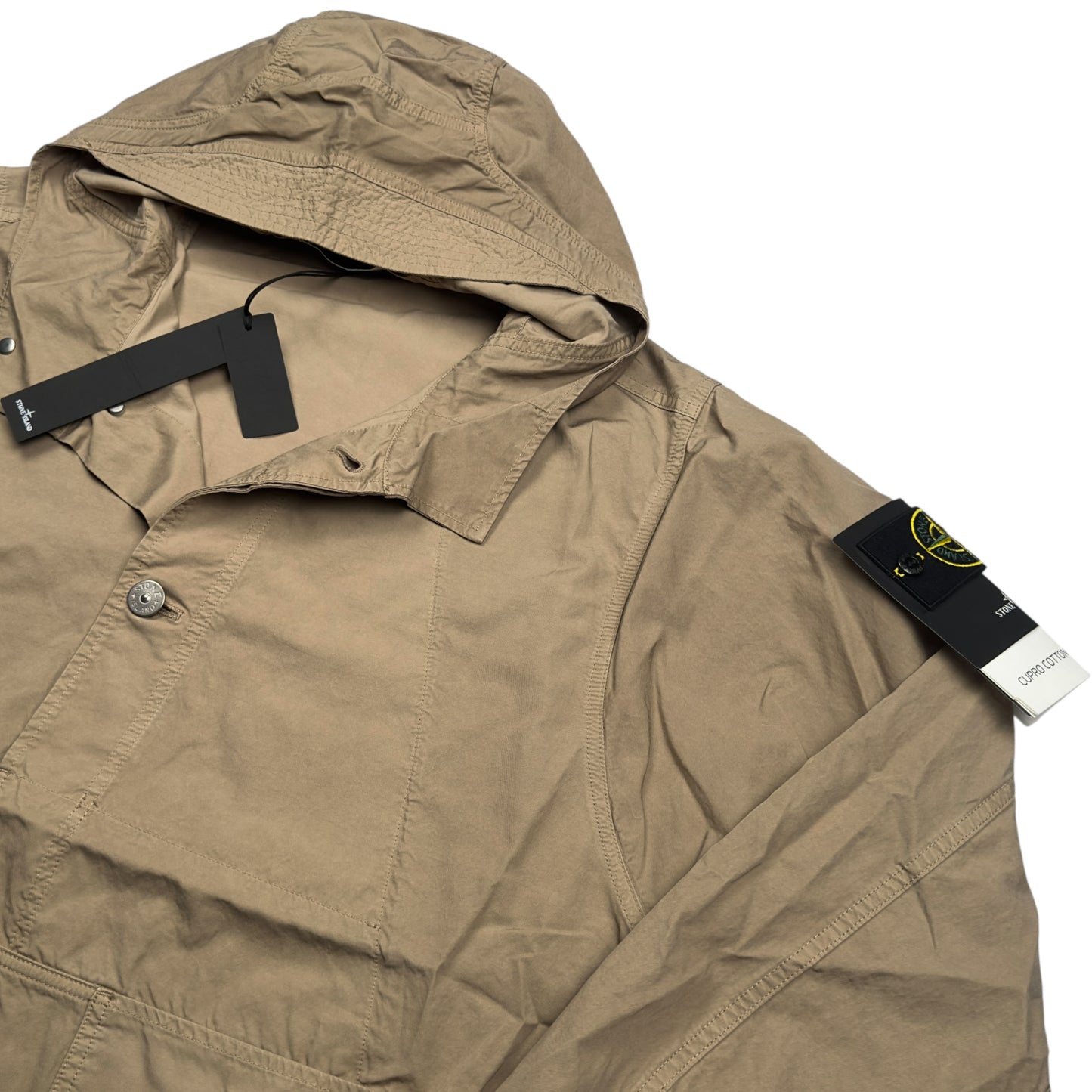 S/S 23 Stone Island Cupro Cotton Twill TC Smock - Tan