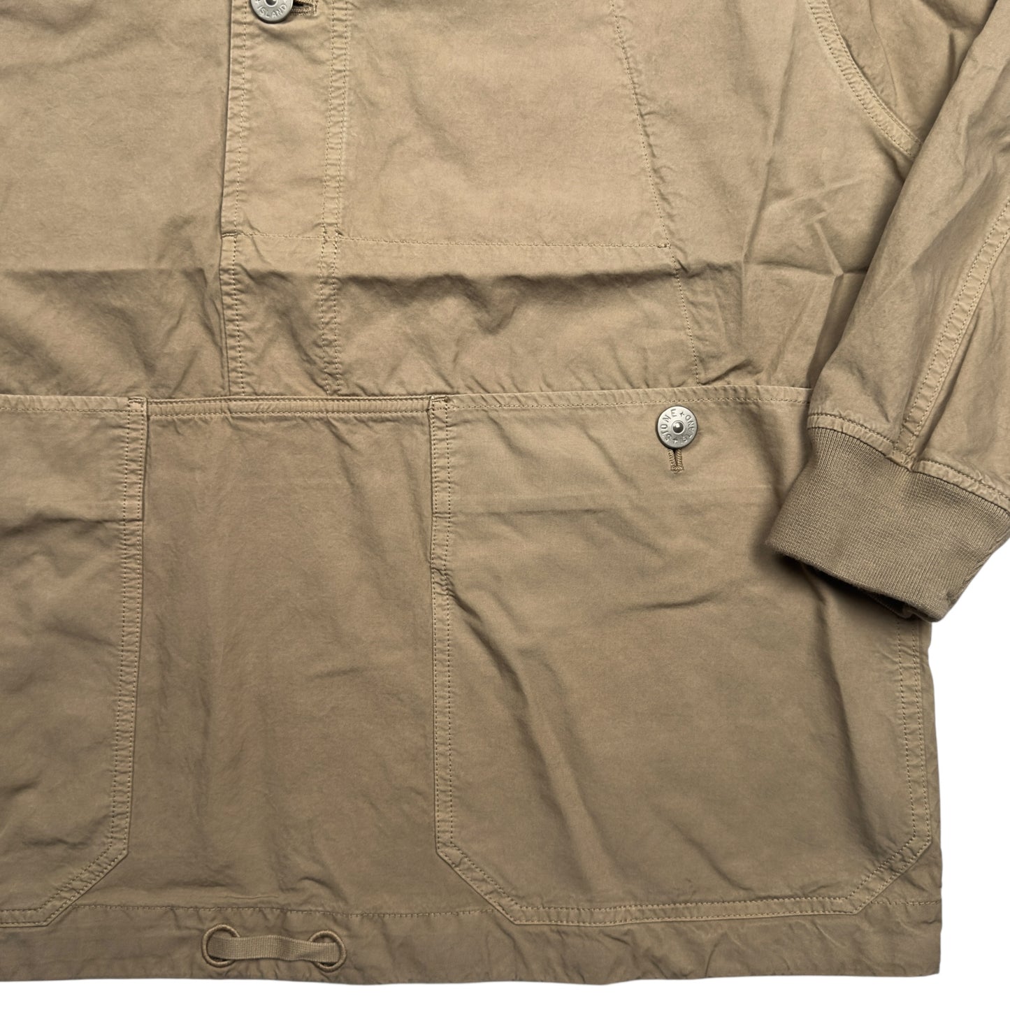 S/S 23 Stone Island Cupro Cotton Twill TC Smock - Tan