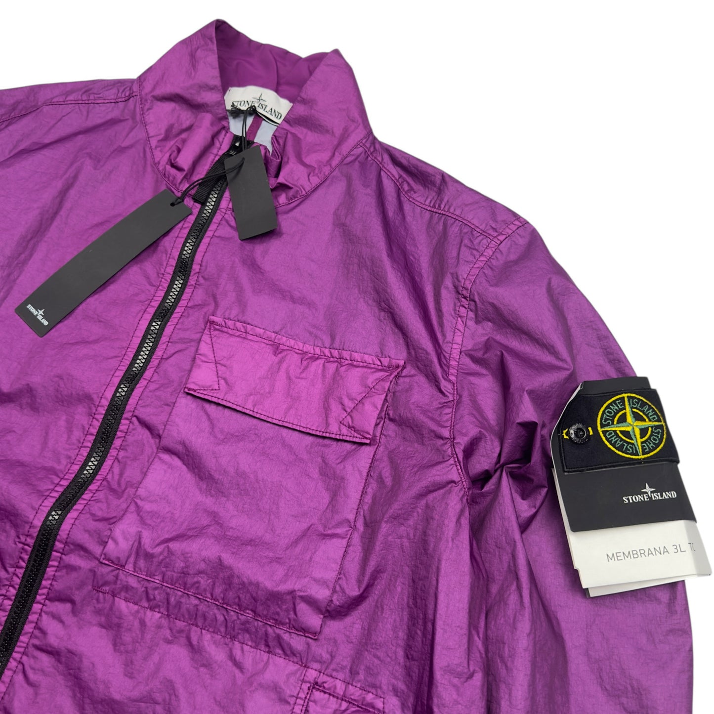 S/S 23 Stone Island Membrana 3L TC Jacket - Purple