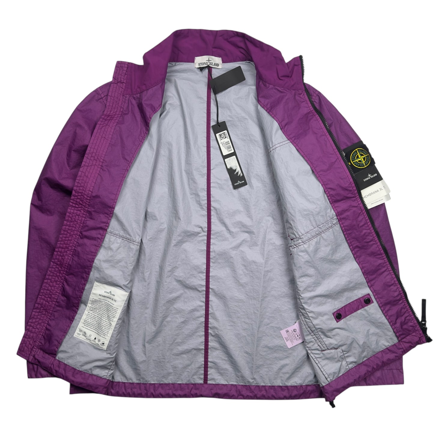 S/S 23 Stone Island Membrana 3L TC Jacket - Purple