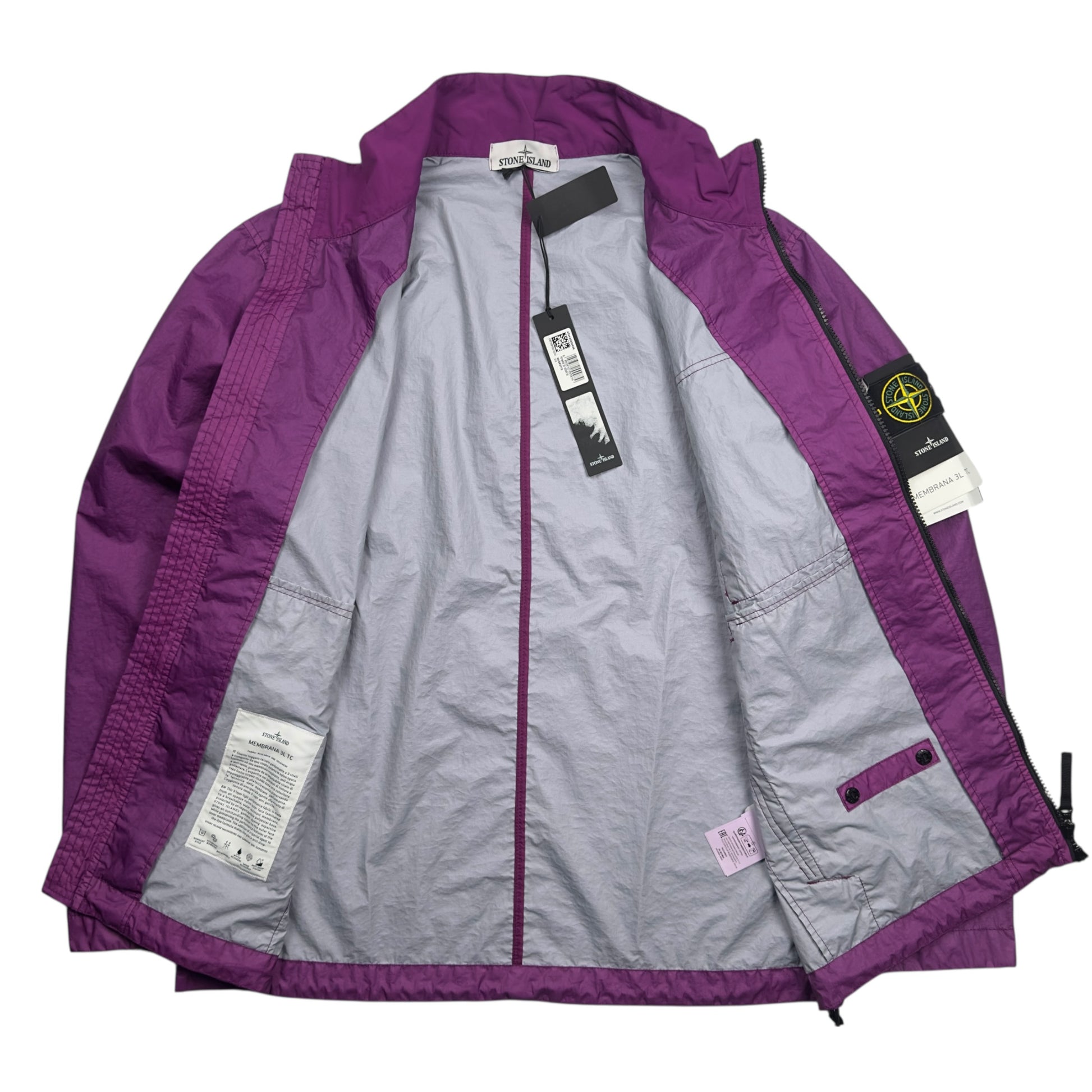 S/S 23 Stone Island Membrana 3L TC Jacket - Purple