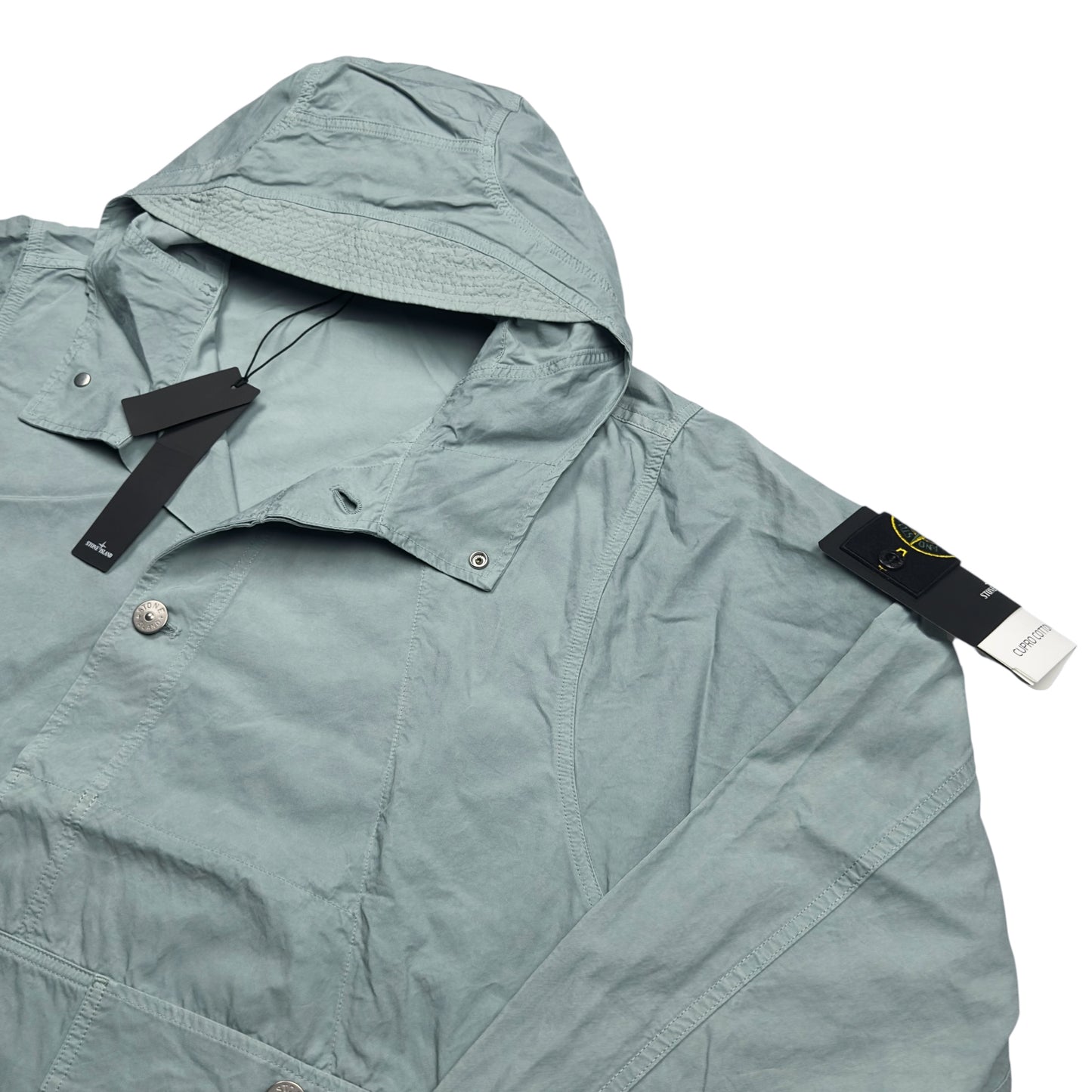 S/S 23 Stone Island Cupro Cotton Twill TC Smock - Sky Blue