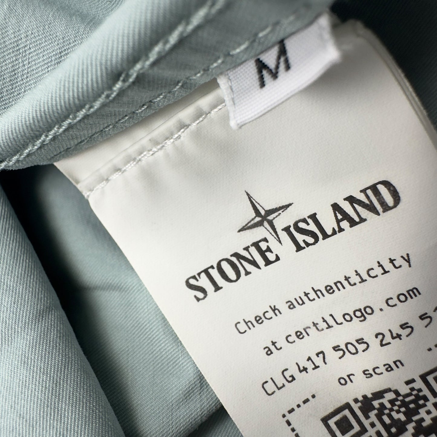 S/S 23 Stone Island Cupro Cotton Twill TC Smock - Sky Blue