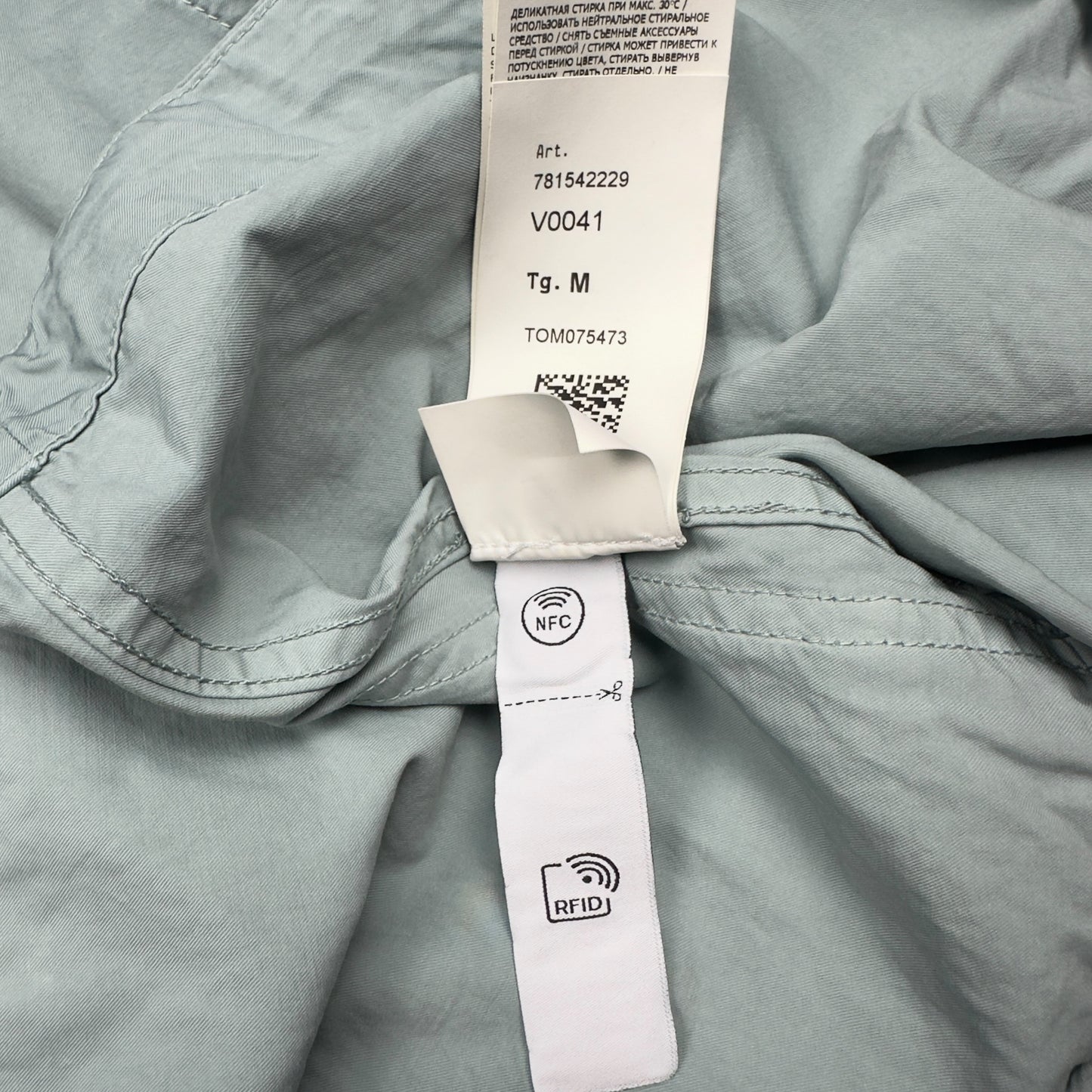 S/S 23 Stone Island Cupro Cotton Twill TC Smock - Sky Blue