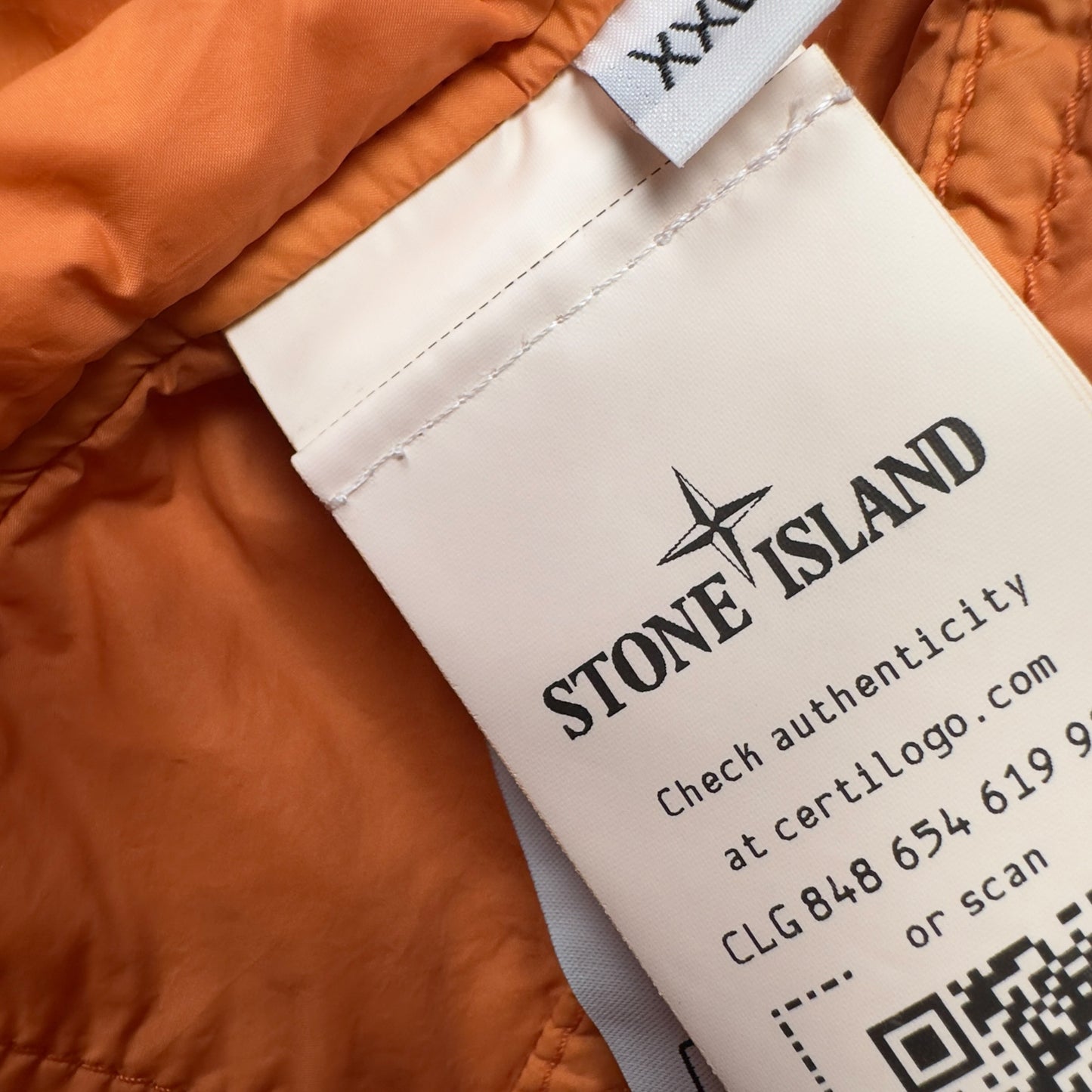 S/S 23 Stone Island Micro Yarn Primaloft Jacket - Orange