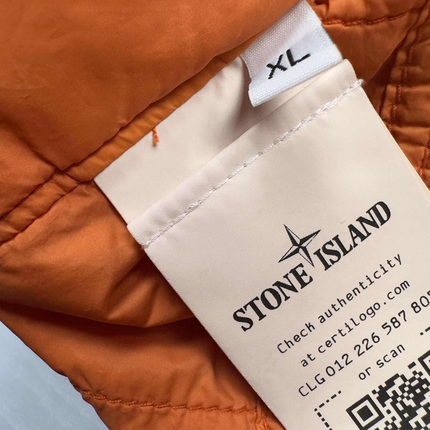 S/S 23 Stone Island Micro Yarn Primaloft Jacket - Orange