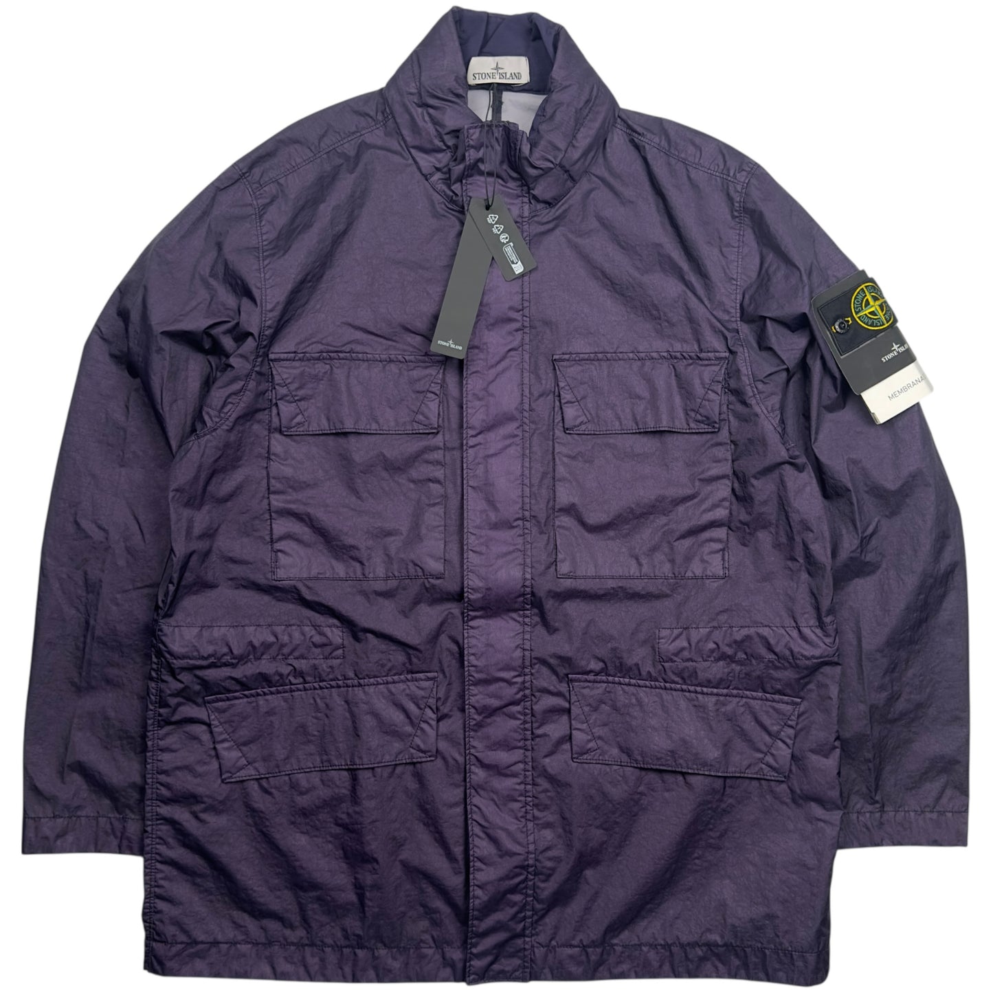 S/S 23 Stone Island Membrana 3L TC Field Jacket - Dark Purple