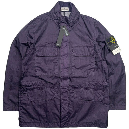 S/S 23 Stone Island Membrana 3L TC Field Jacket - Dark Purple