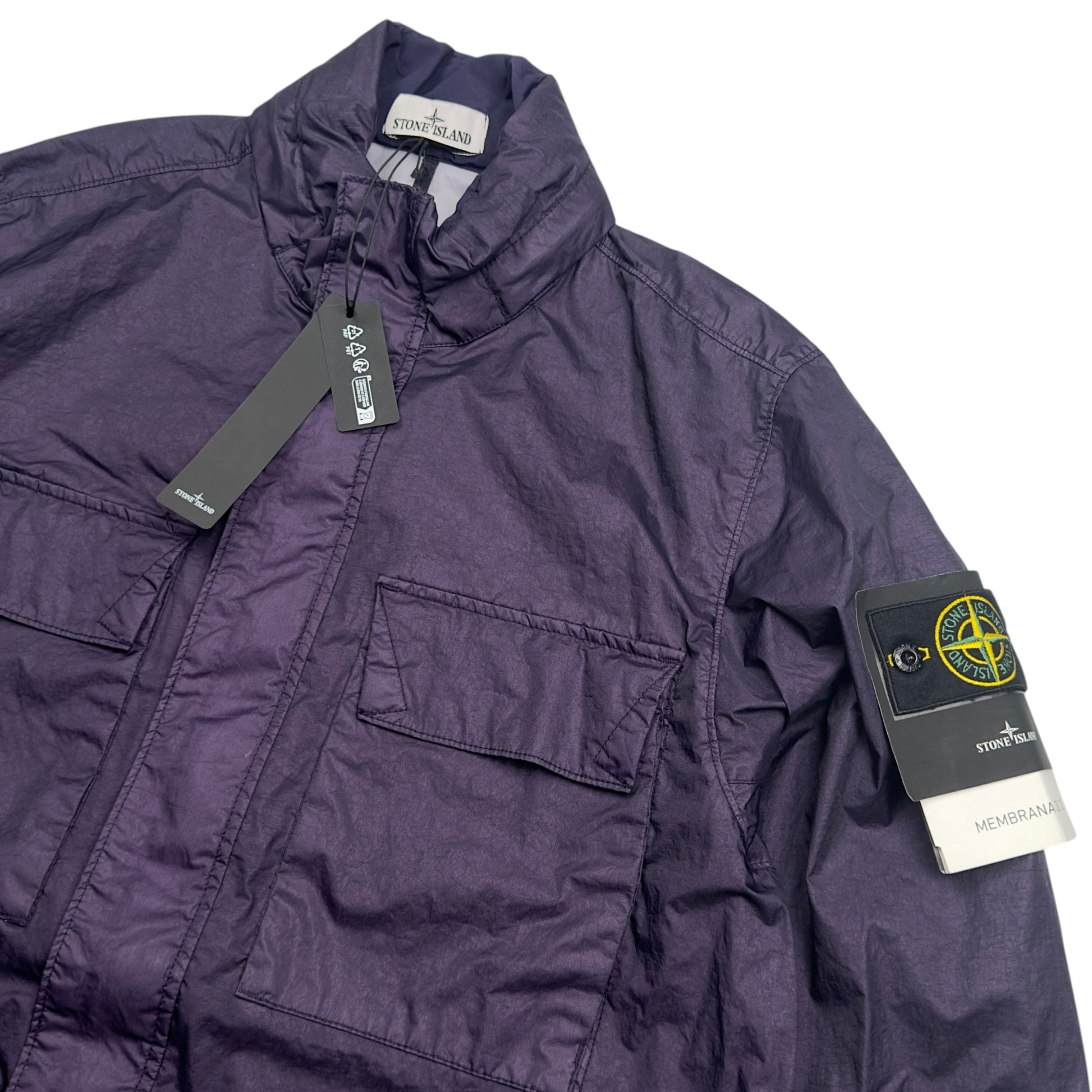 S/S 23 Stone Island Membrana 3L TC Field Jacket - Dark Purple
