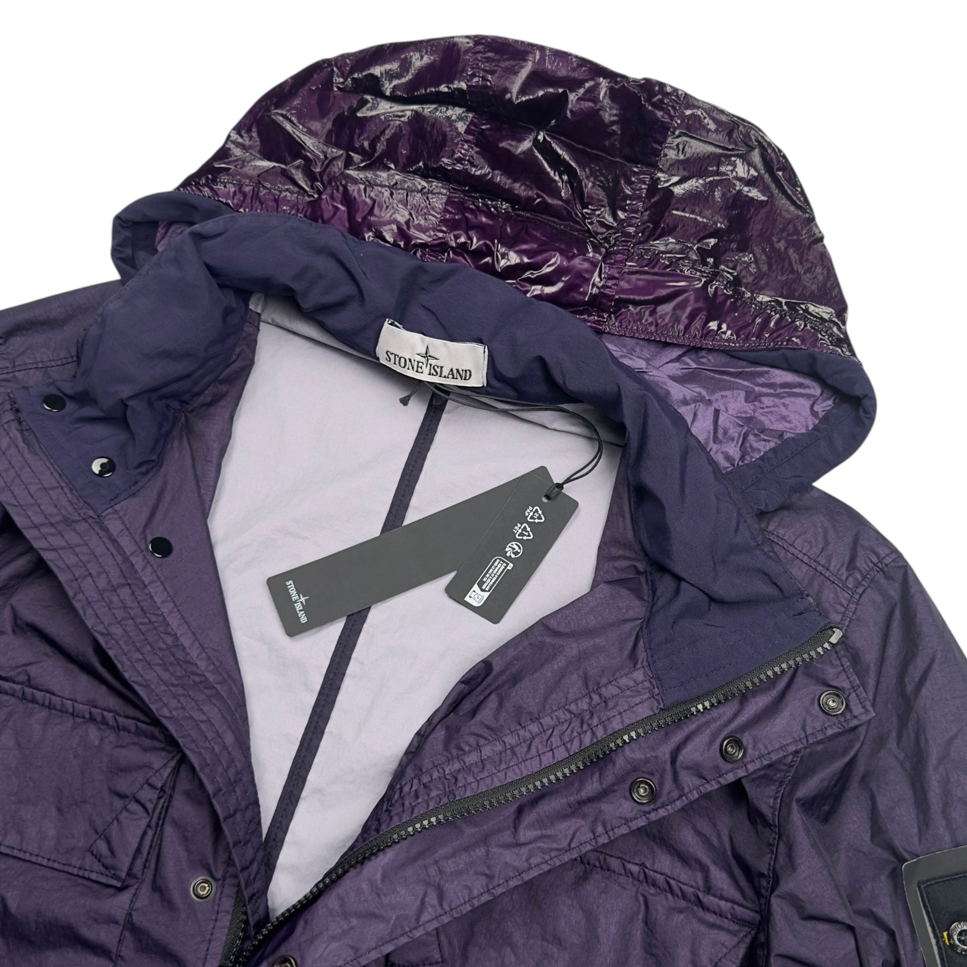 S/S 23 Stone Island Membrana 3L TC Field Jacket - Dark Purple