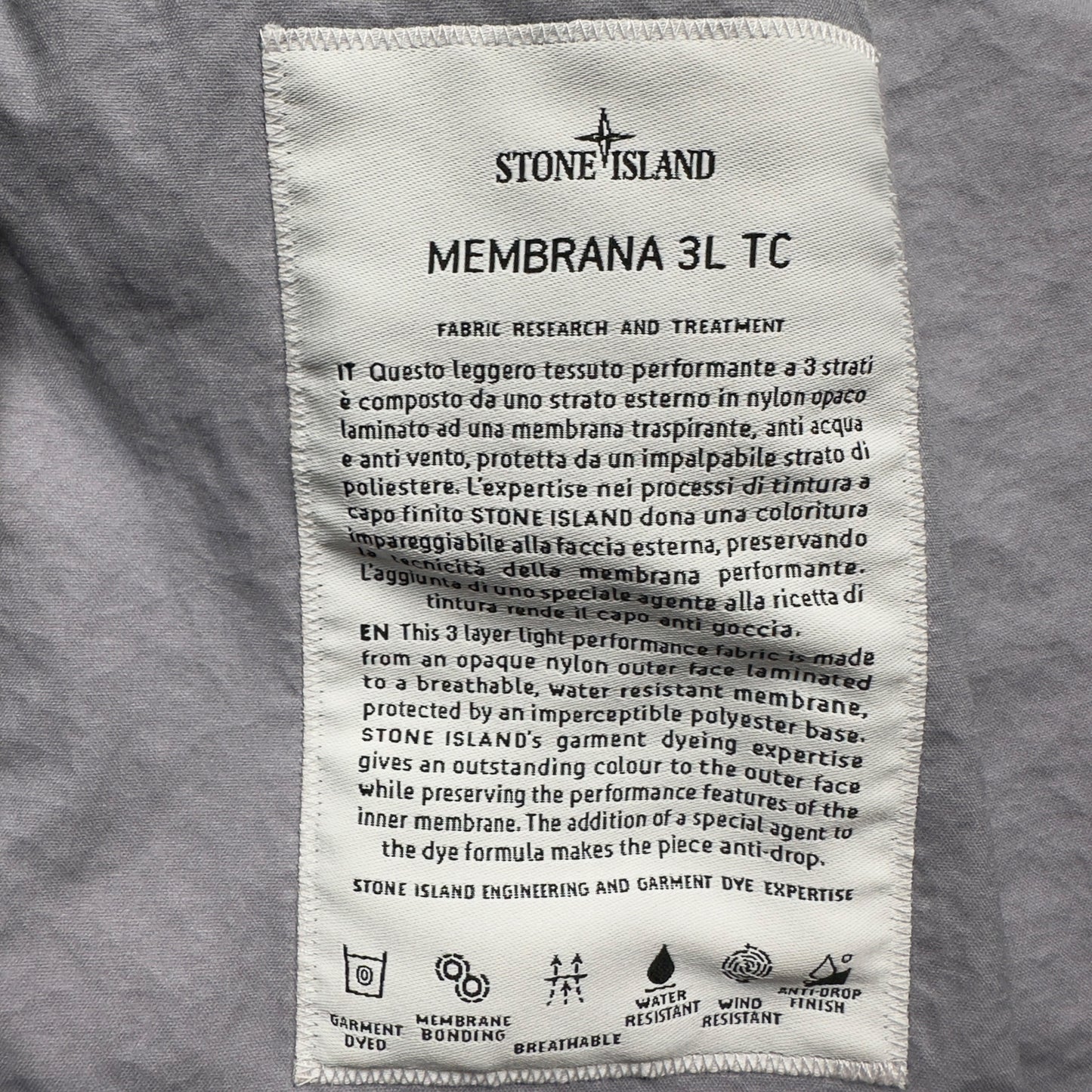 S/S 23 Stone Island Membrana 3L TC Field Jacket - Dark Purple