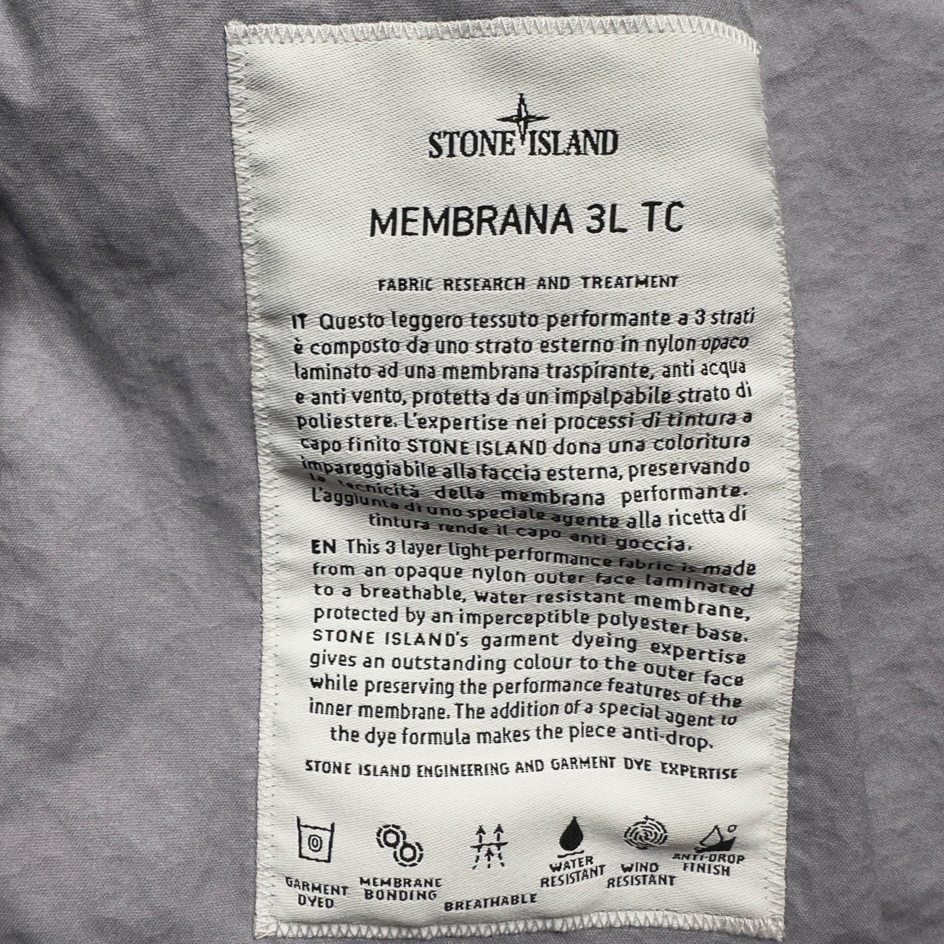 S/S 23 Stone Island Membrana 3L TC Field Jacket - Dark Purple