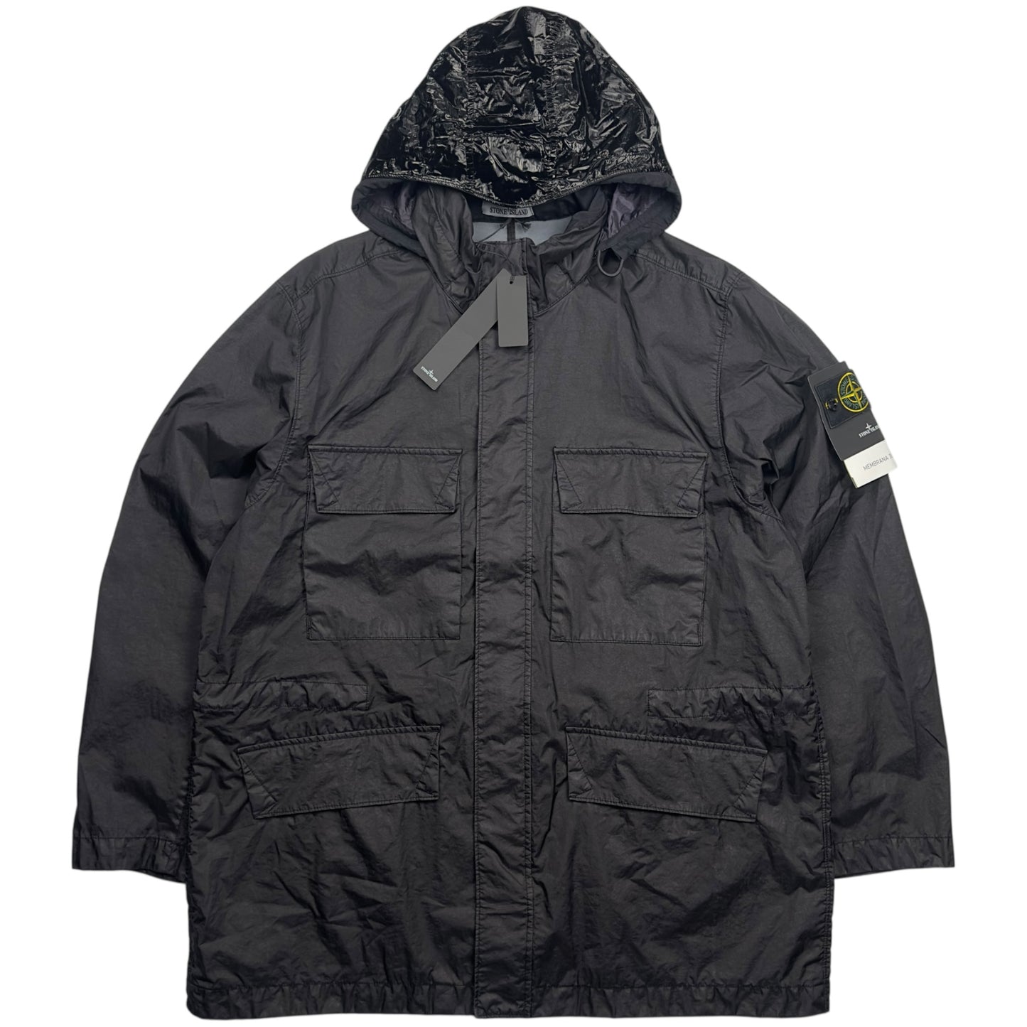 S/S 23 Stone Island Membrana 3L TC Field Jacket - Black