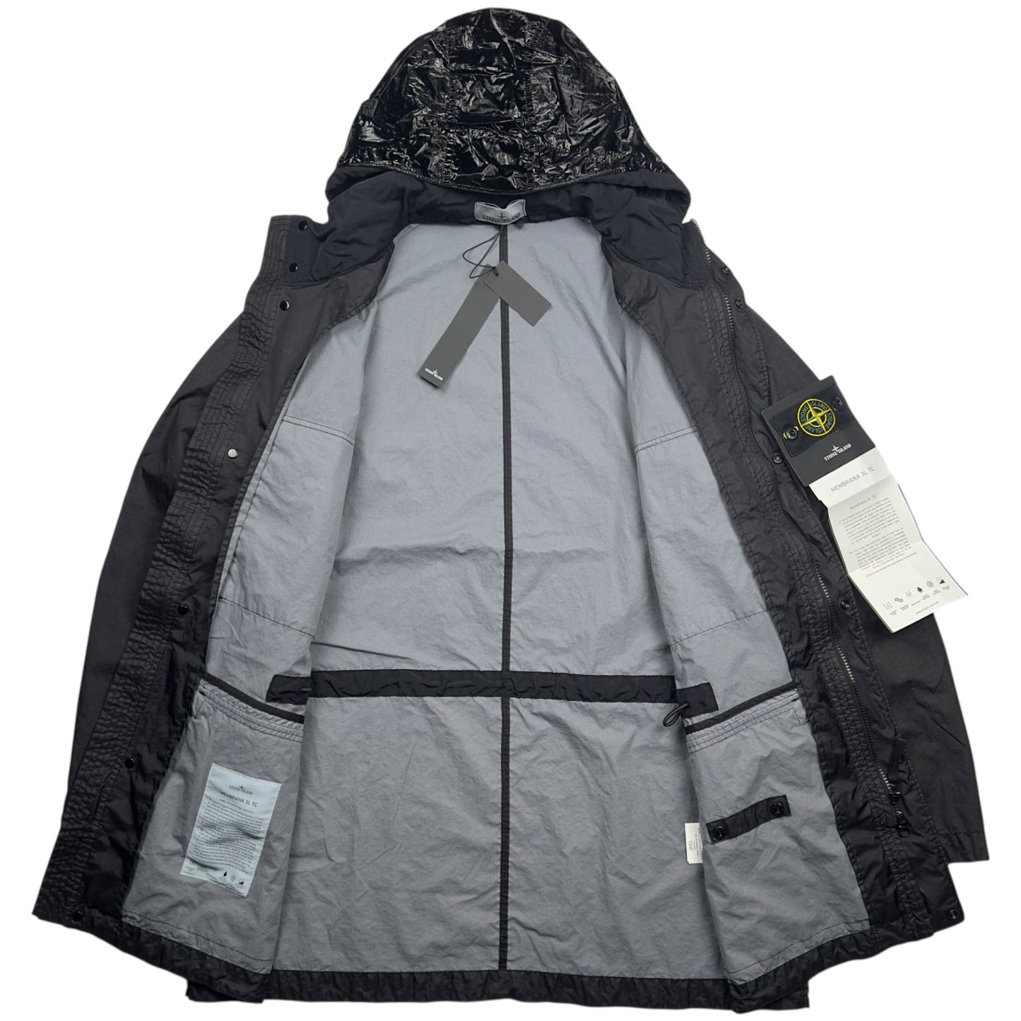 S/S 23 Stone Island Membrana 3L TC Field Jacket - Black