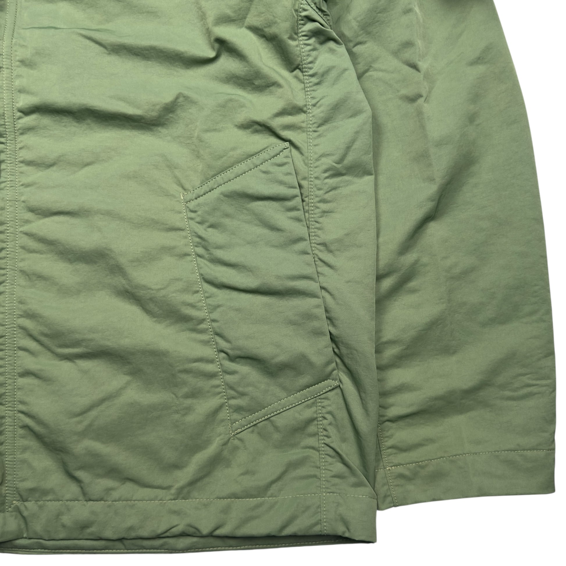 S/S 23 Stone Island Hyper Dense Nylon Raso Hooded Jacket - Sage Green