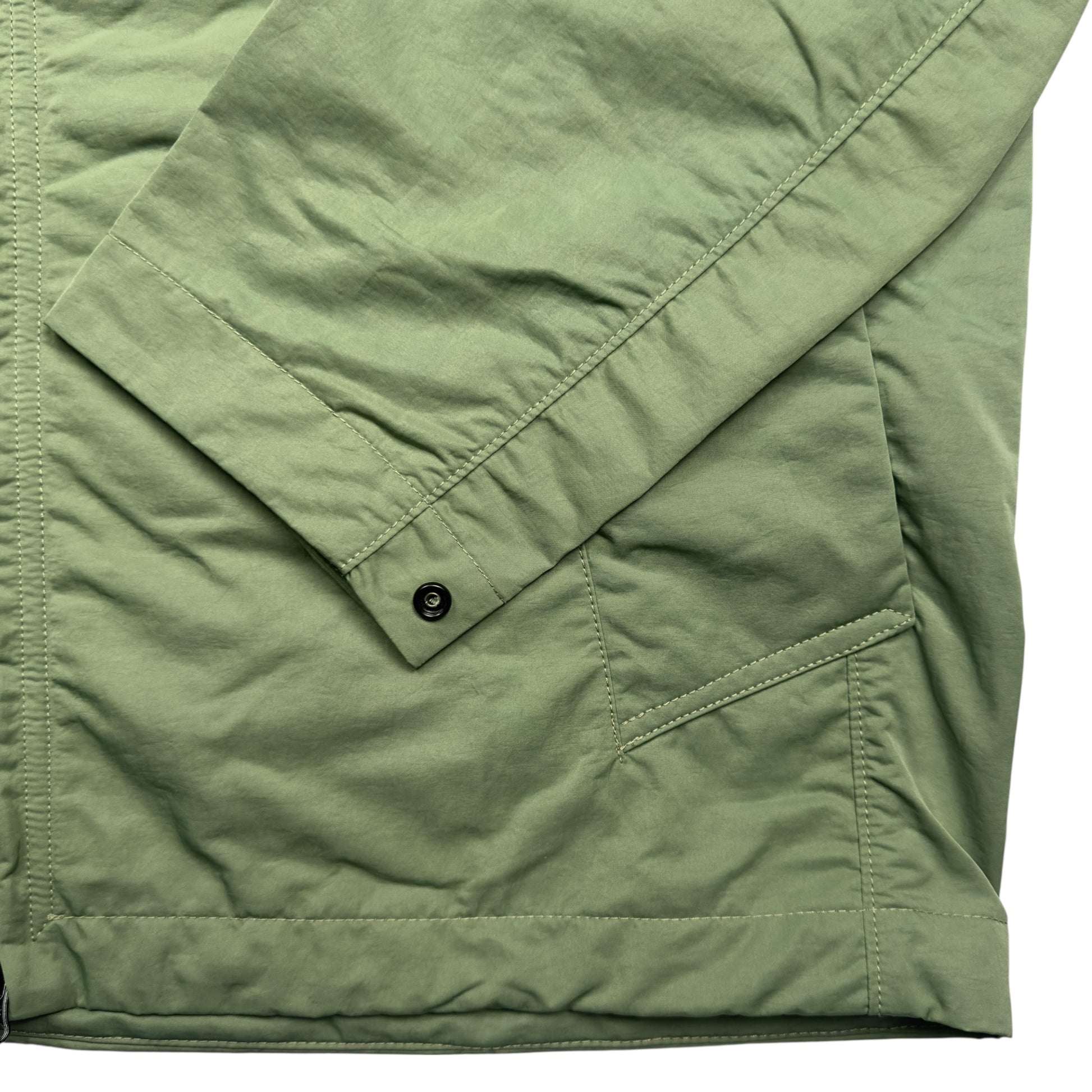 S/S 23 Stone Island Hyper Dense Nylon Raso Hooded Jacket - Sage Green