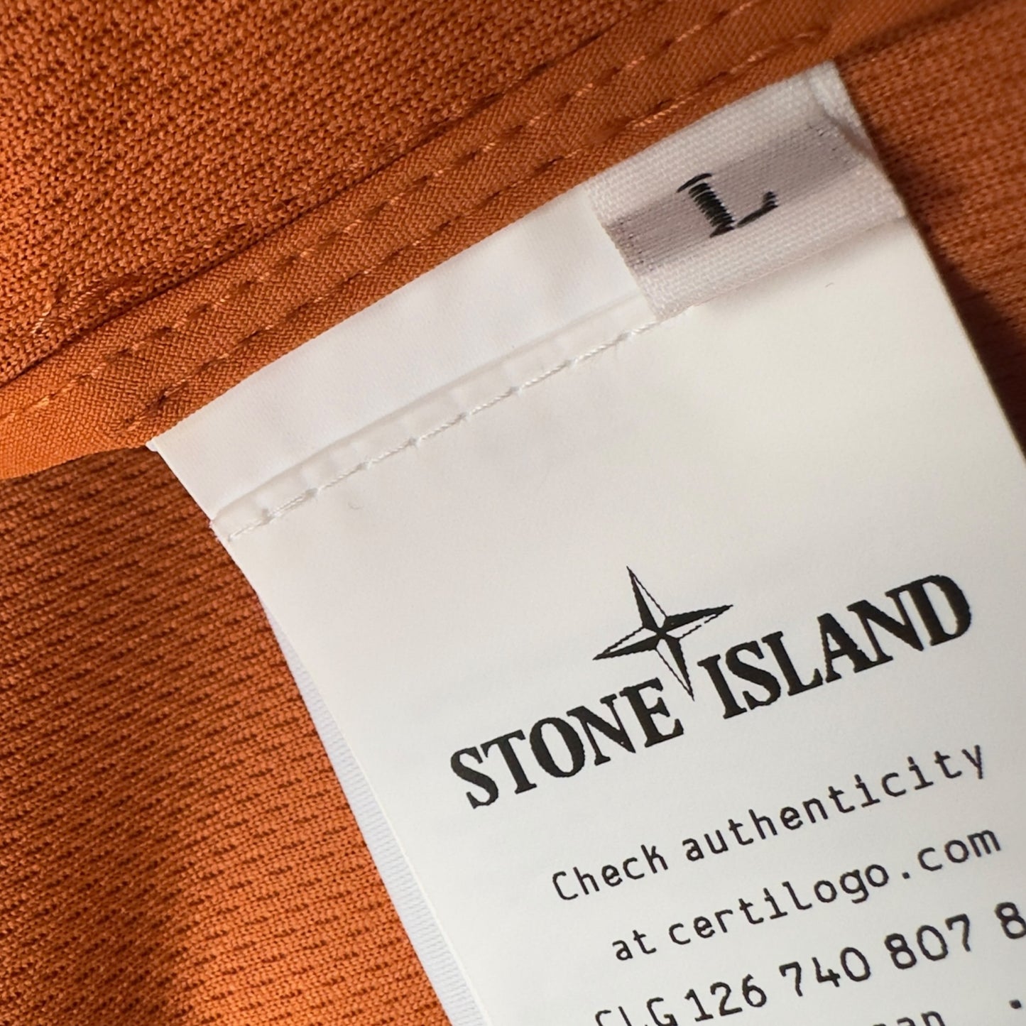 S/S 23 Stone Island Light Soft Shell-R Jacket with e-dye Technology - Orange
