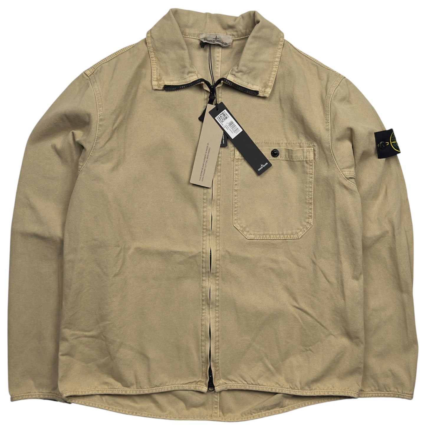 S/S 25 Stone Island Heavy Panama Cotton Overshirt
