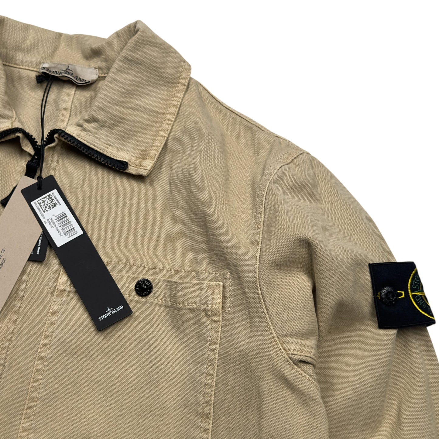 S/S 25 Stone Island Heavy Panama Cotton Overshirt