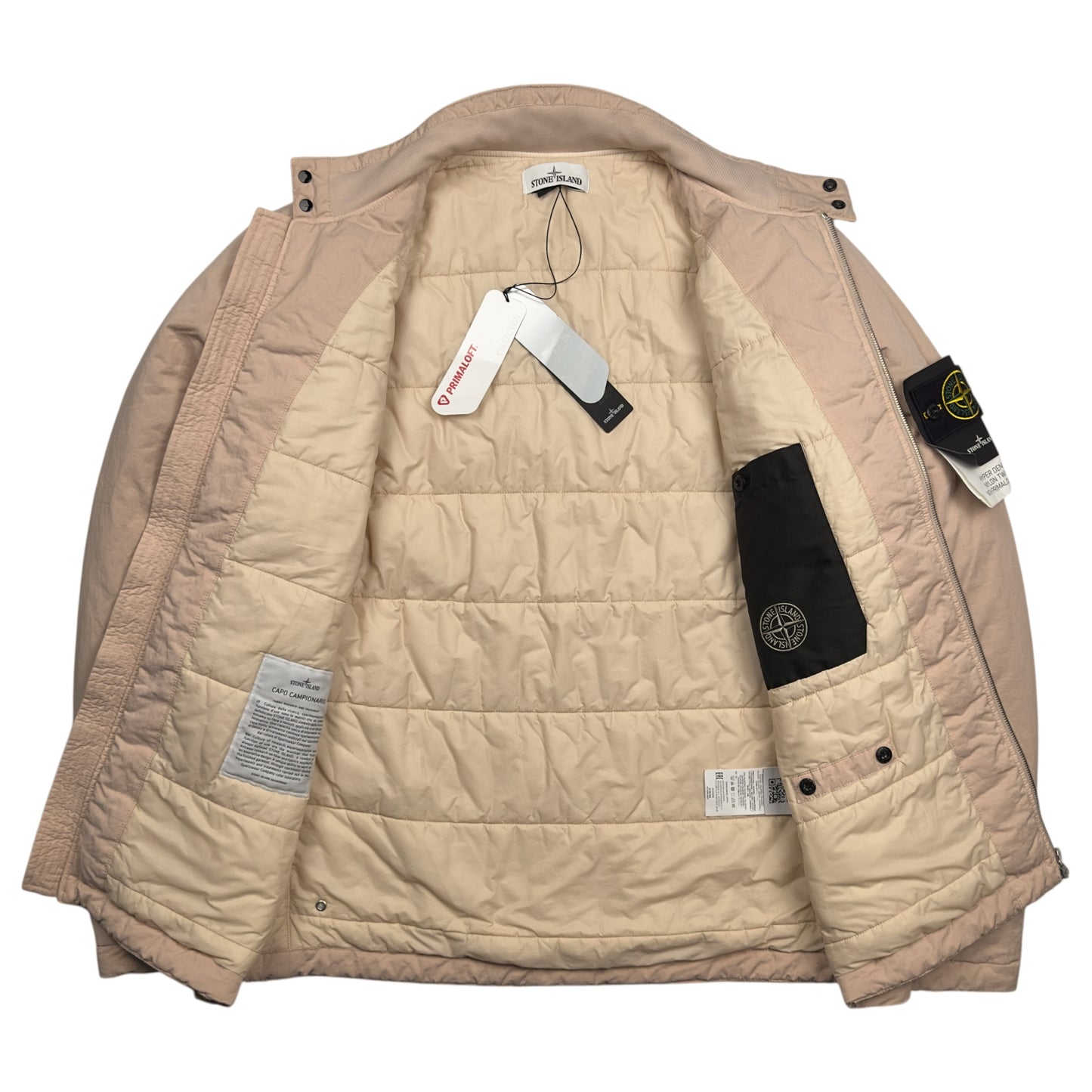 A/W 21 Stone Island Hyper Dense Nylon Twill Primaloft Jacket - Pastele Pink
